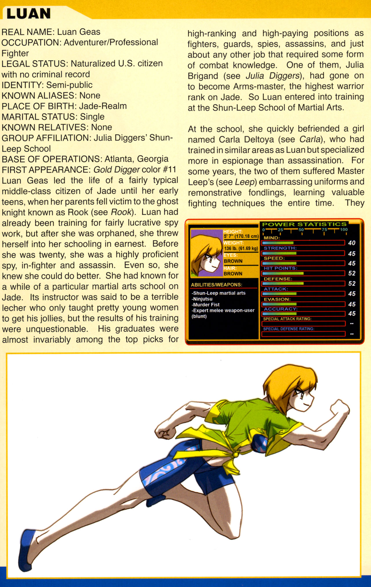 Read online Gold Digger Sourcebook: The Official Handbook of the GD Universe comic -  Issue #8 - 20
