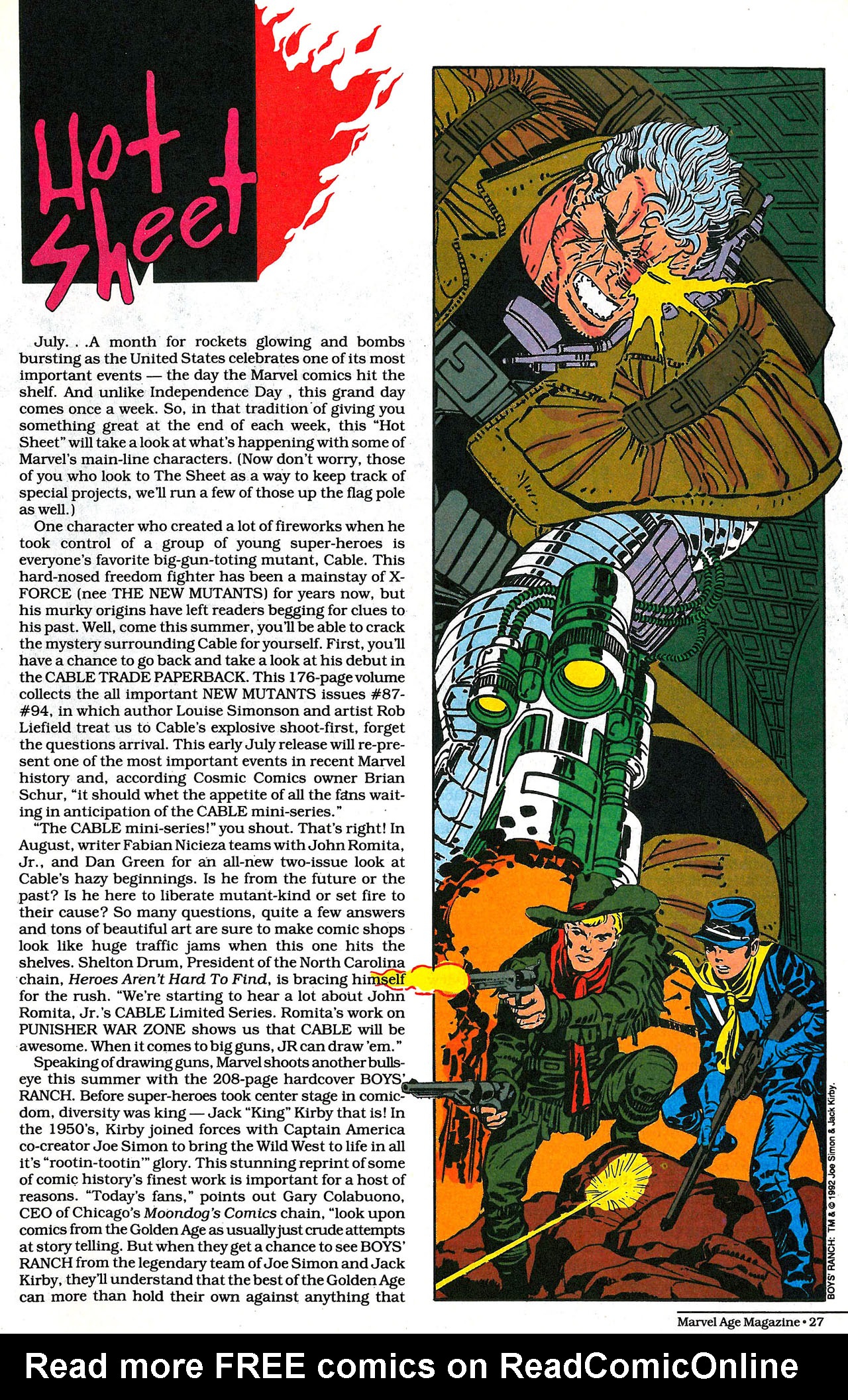 Read online Marvel Age comic -  Issue #116 - 29