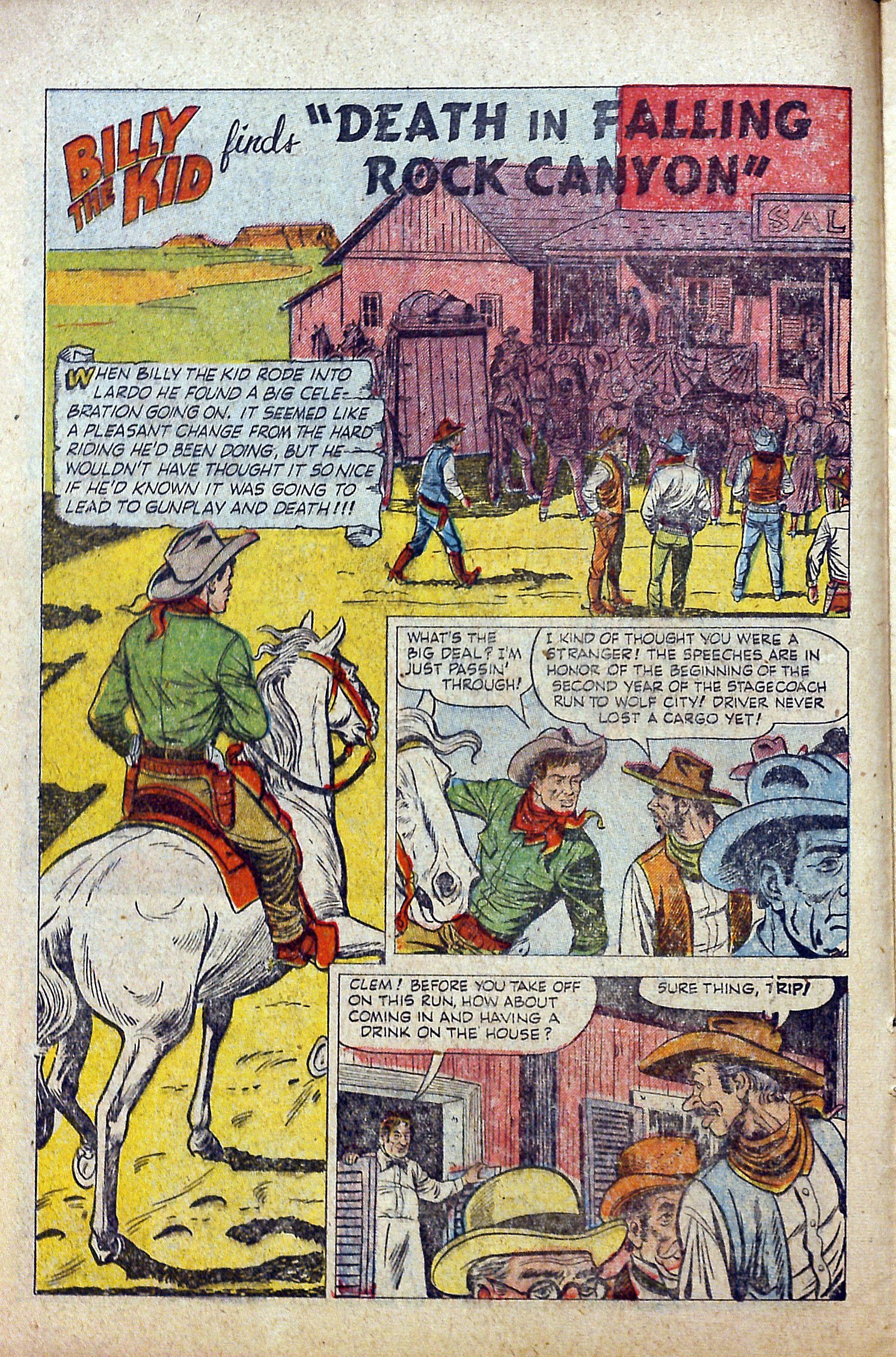 Read online Billy the Kid Adventure Magazine comic -  Issue #11 - 12