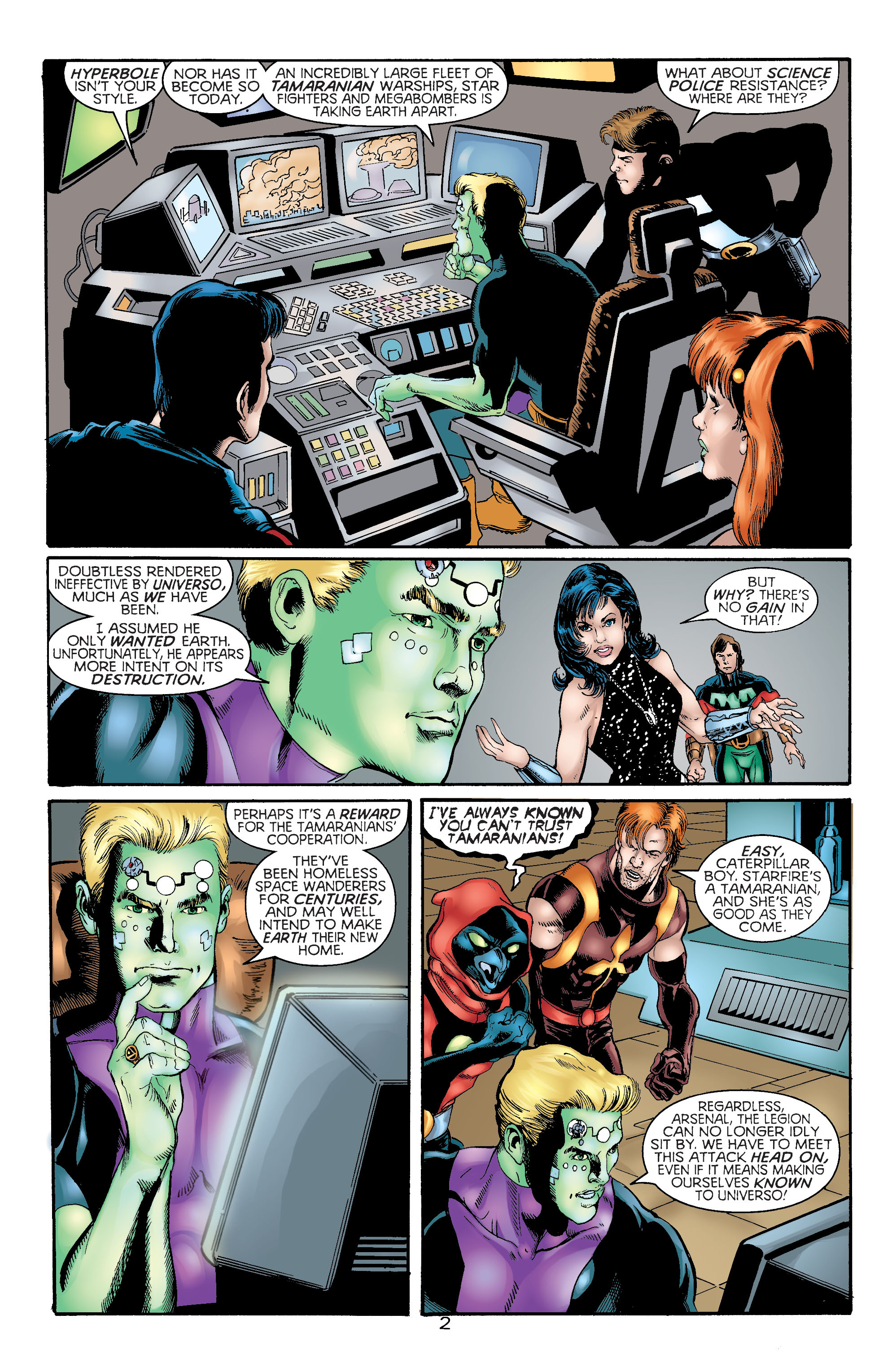 Read online Titans/Legion of Super-Heroes: Universe Ablaze comic -  Issue #4 - 5