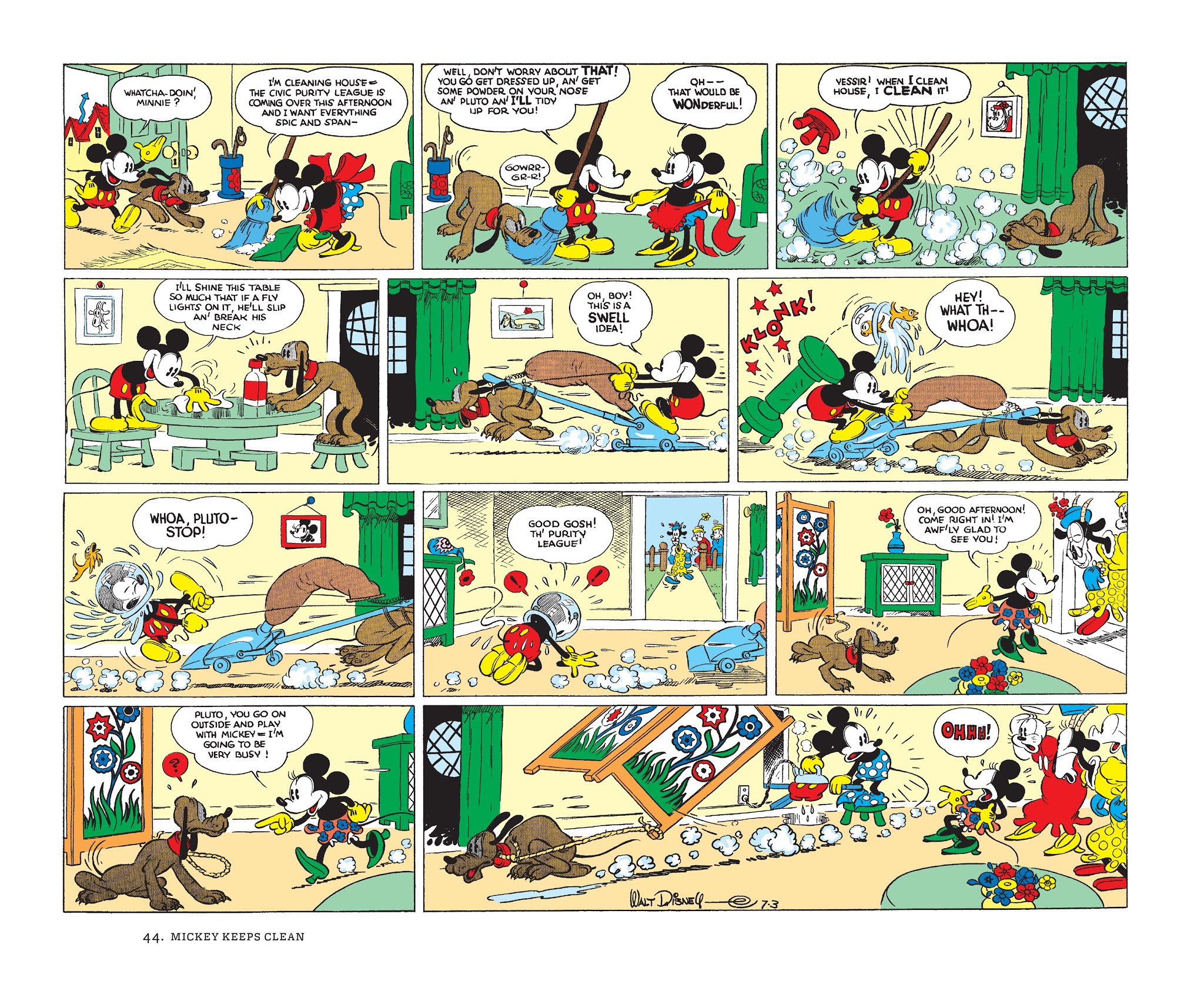 Read online Walt Disney's Mickey Mouse Color Sundays comic -  Issue # TPB 1 (Part 1) - 44