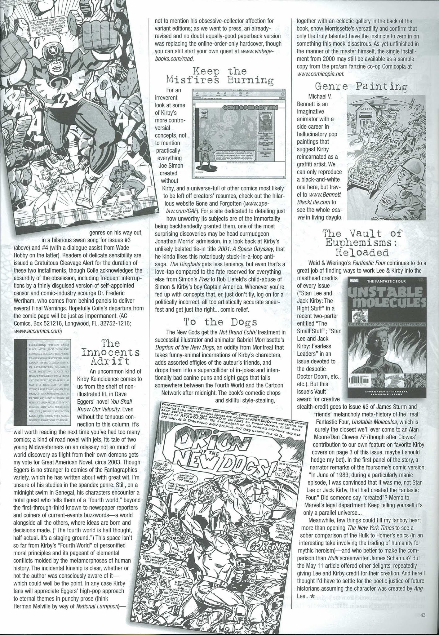 Read online The Jack Kirby Collector comic -  Issue #39 - 45