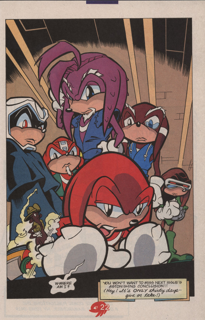 Read online Knuckles the Echidna comic -  Issue #20 - 29