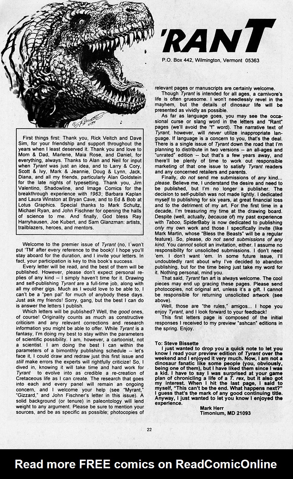 Read online S.R. Bissette's Tyrant comic -  Issue #1 - 24