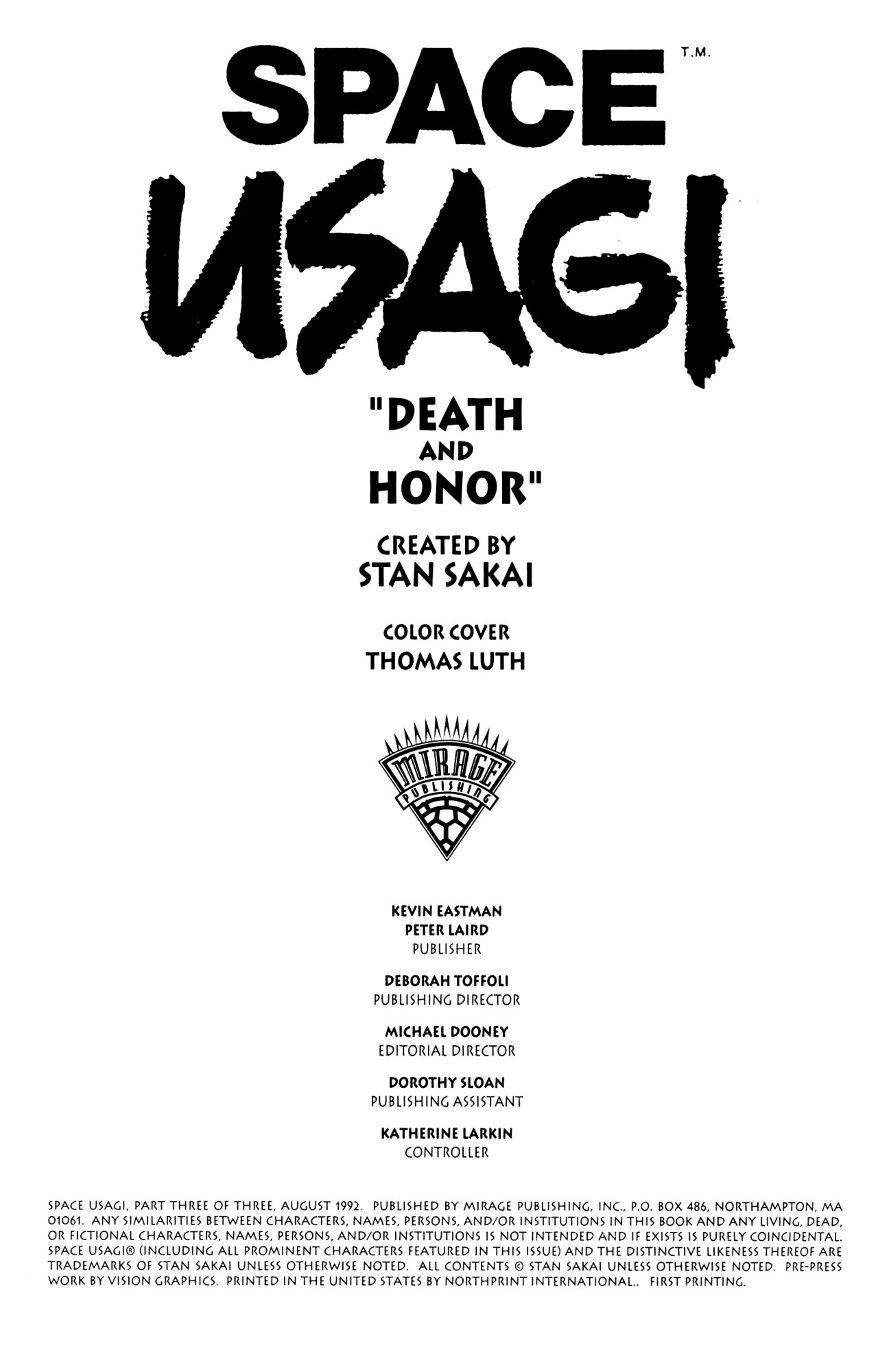 Read online Space Usagi (1992) comic -  Issue #3 - 2