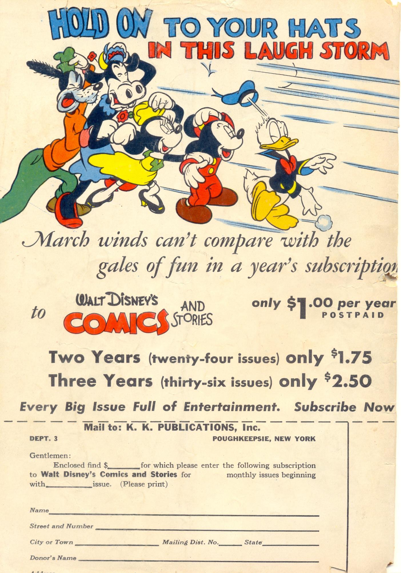 Read online Walt Disney's Comics and Stories comic -  Issue #42 - 60