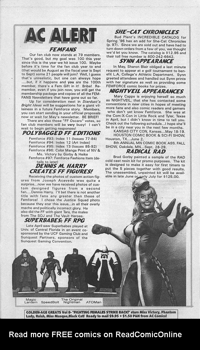 Read online Femforce comic -  Issue #93 - 29