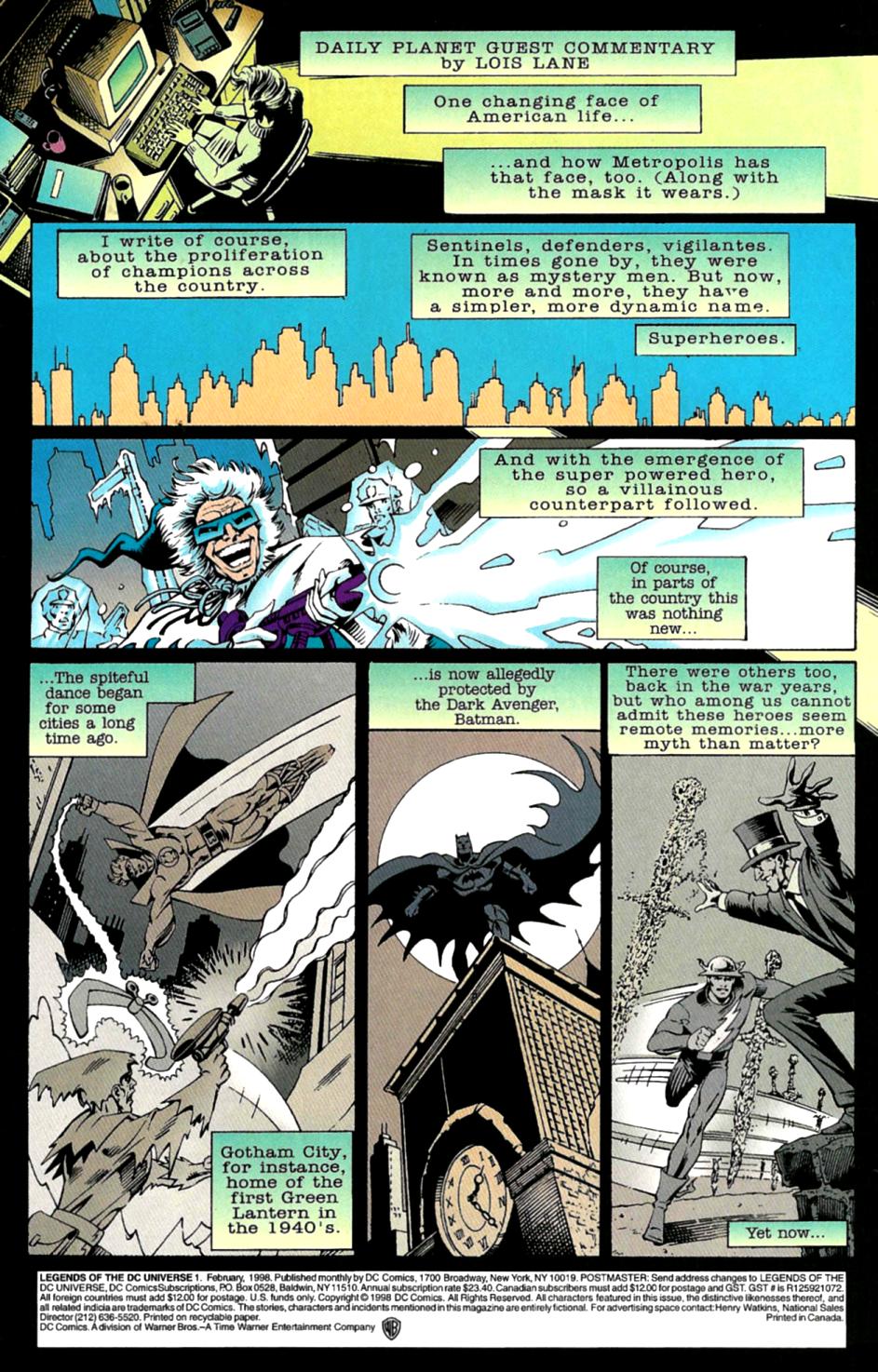 Legends of the DC Universe issue 1 - Page 2