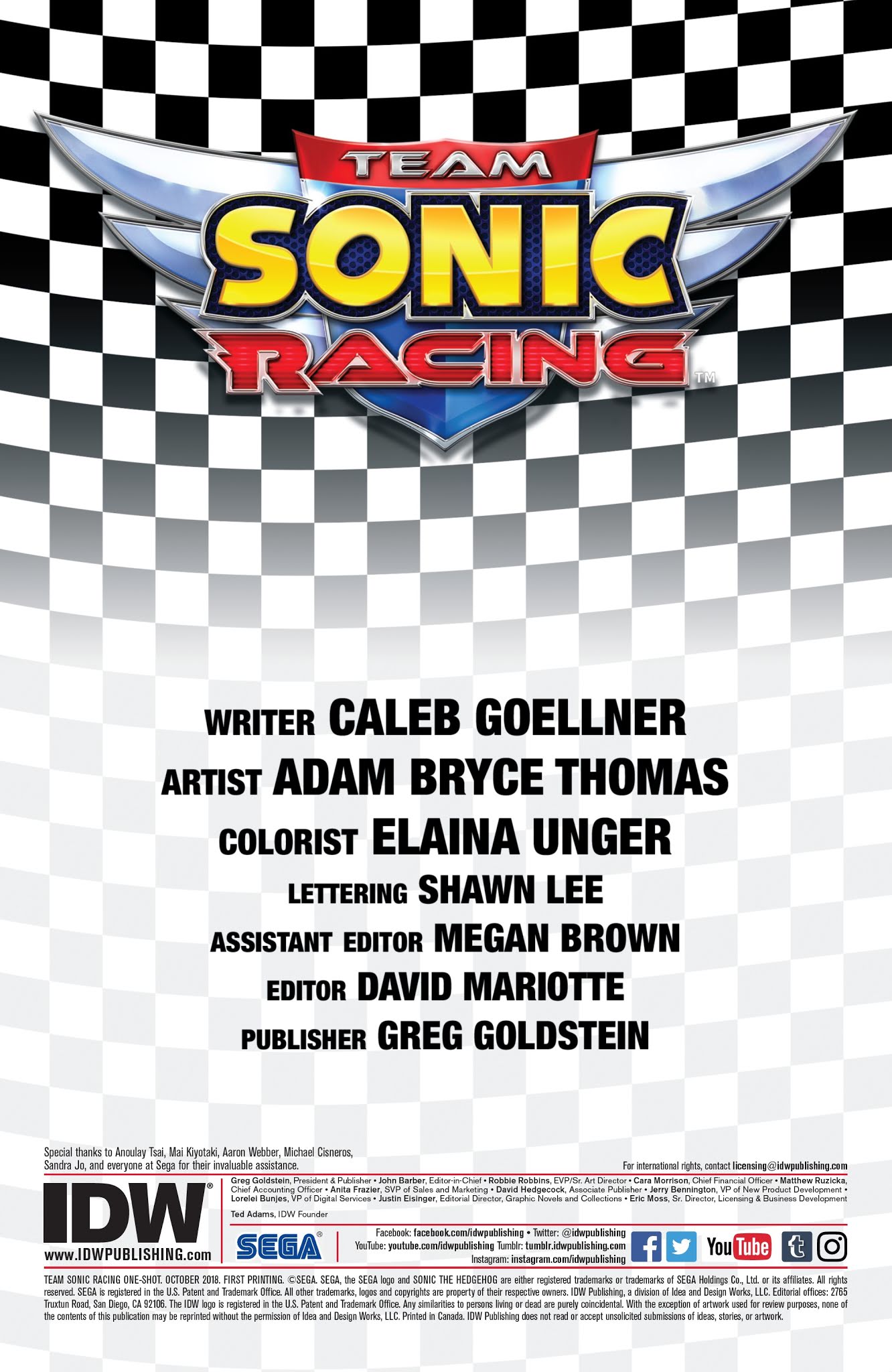 Read online Team Sonic Racing One-Shot comic -  Issue # Full - 2
