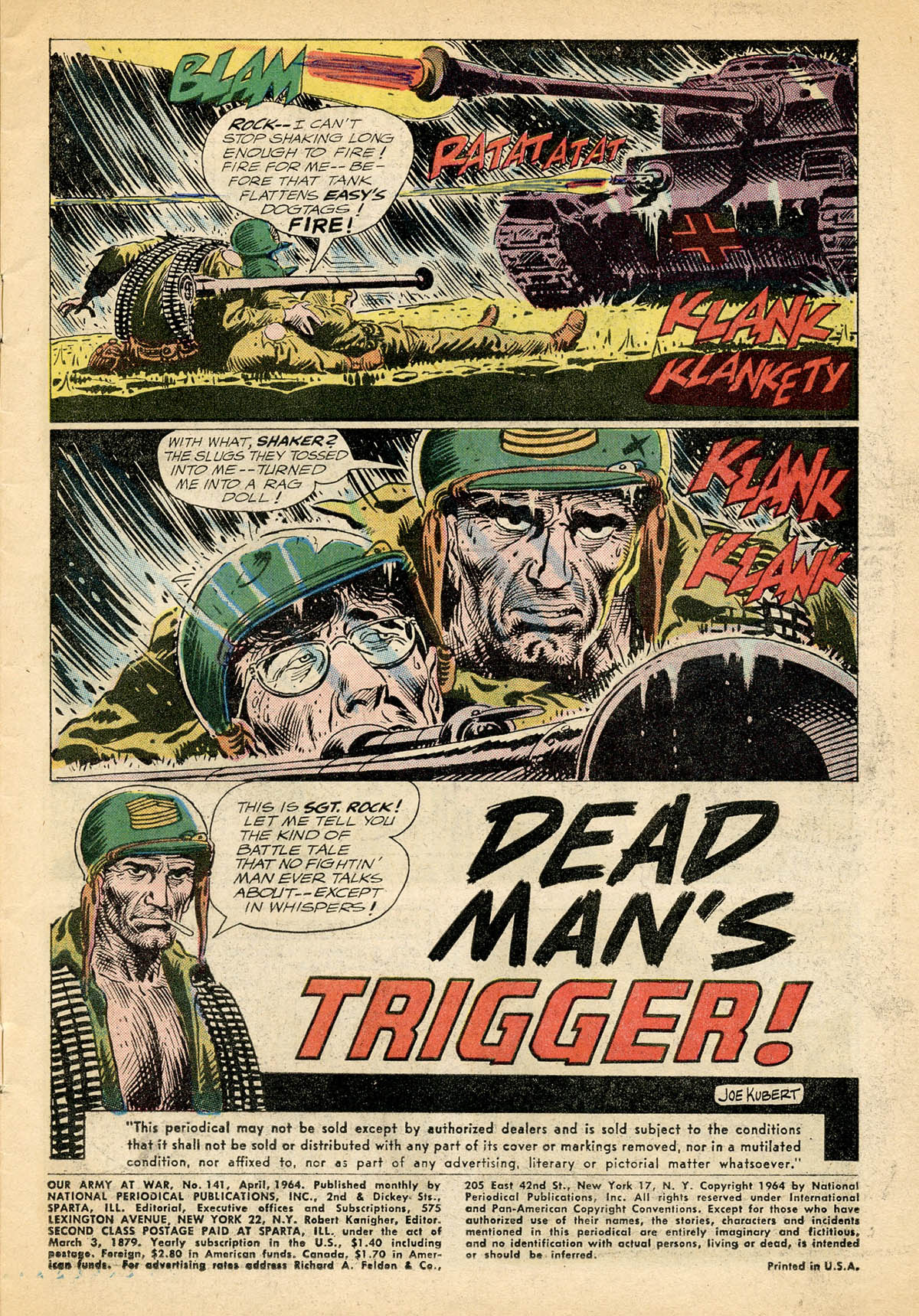 Read online Our Army at War (1952) comic -  Issue #141 - 3