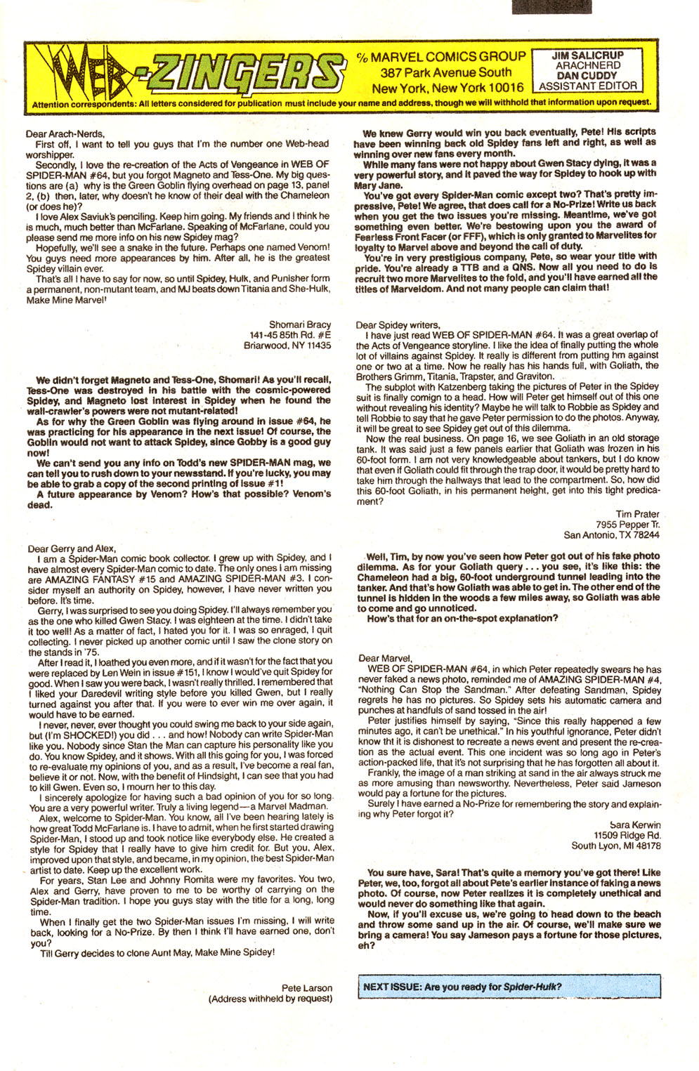 Read online Web of Spider-Man (1985) comic -  Issue #69 - 24