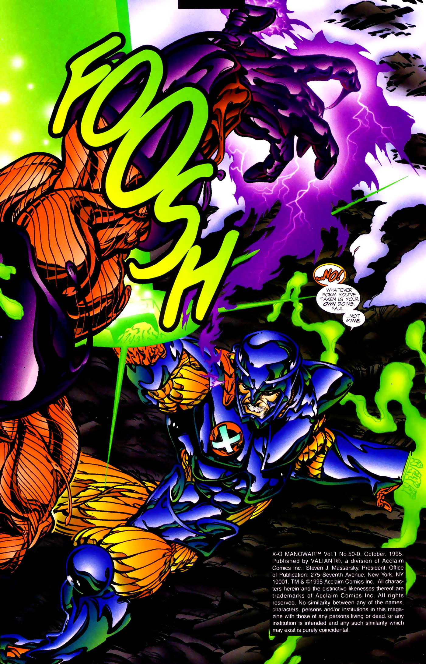 Read online X-O Manowar (1992) comic -  Issue #50 - O - 5