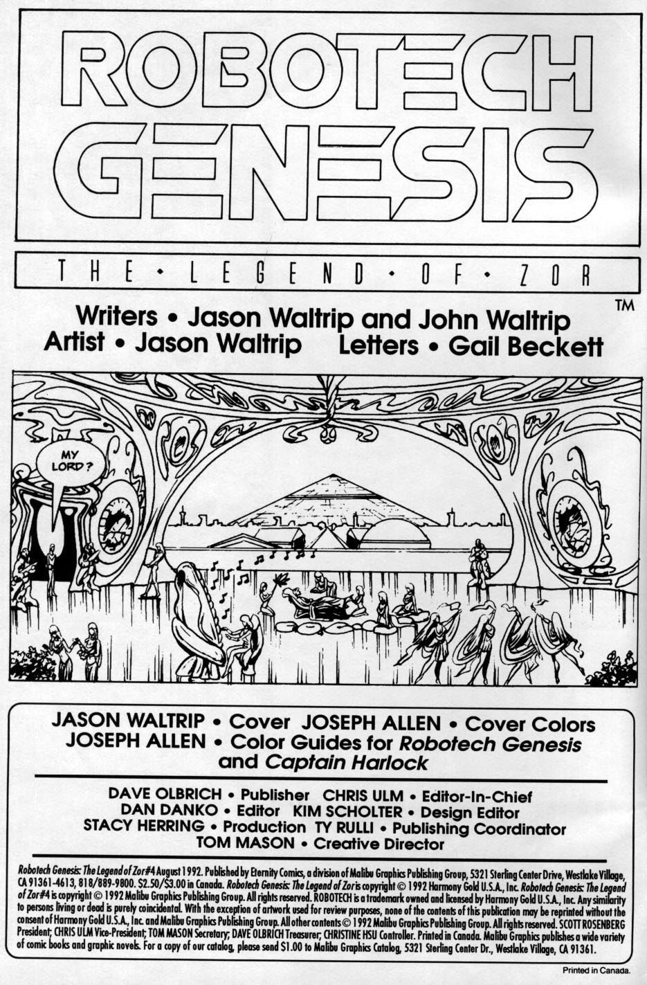 Read online Robotech Genesis: The Legend of Zor comic -  Issue #4 - 2