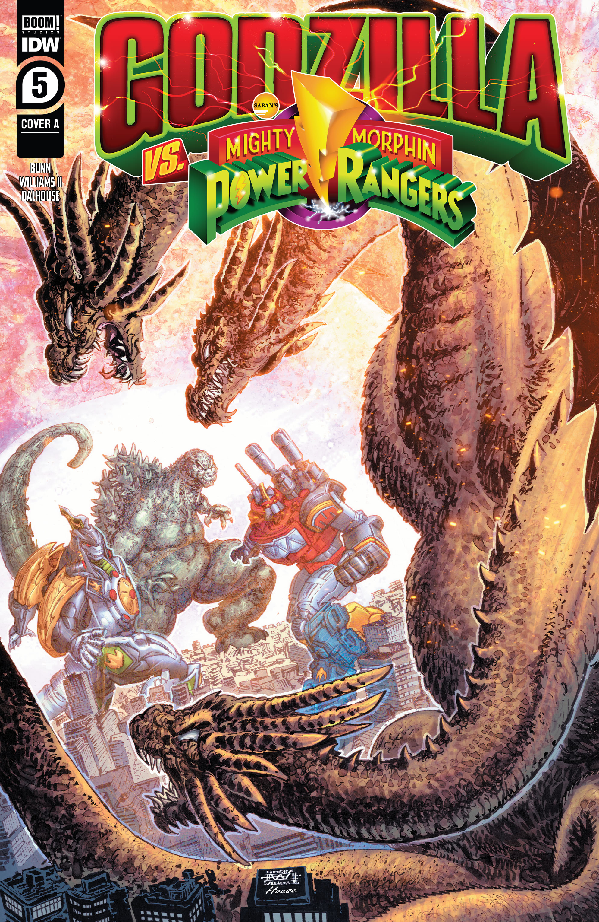 Read online Godzilla vs. The Mighty Morphin Power Rangers comic -  Issue #5 - 1