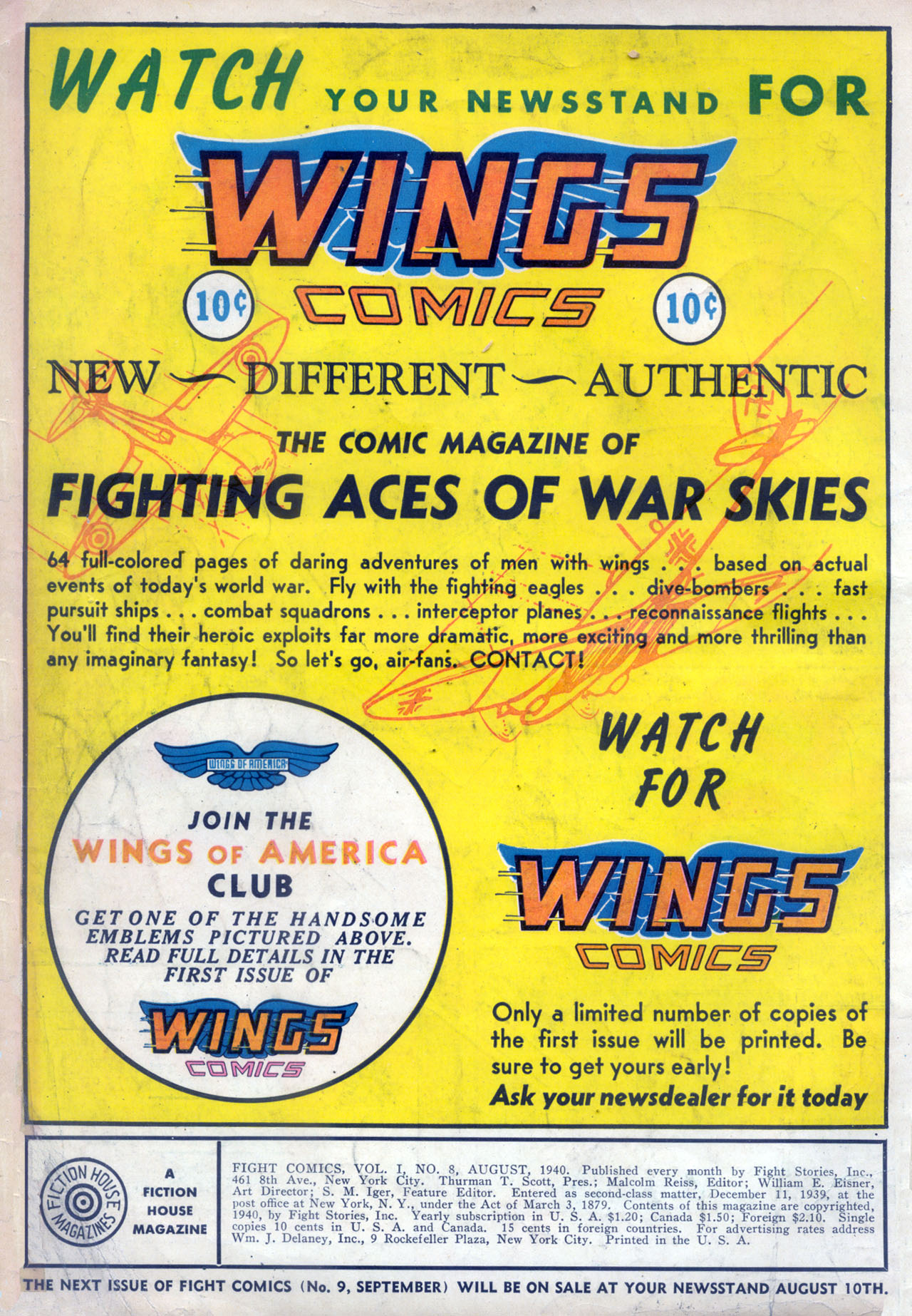 Read online Fight Comics comic -  Issue #8 - 2