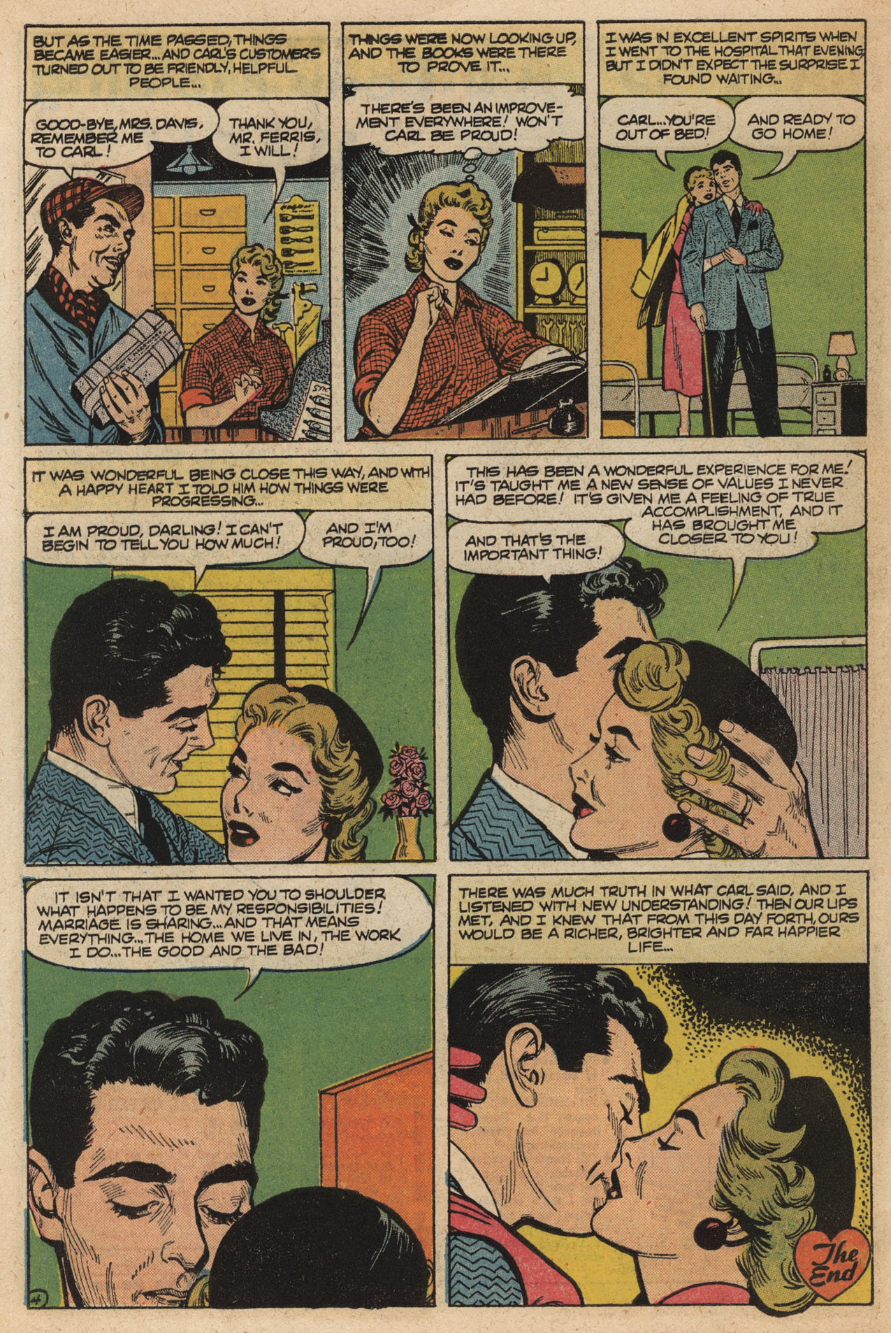 Read online Love Romances comic -  Issue #60 - 14