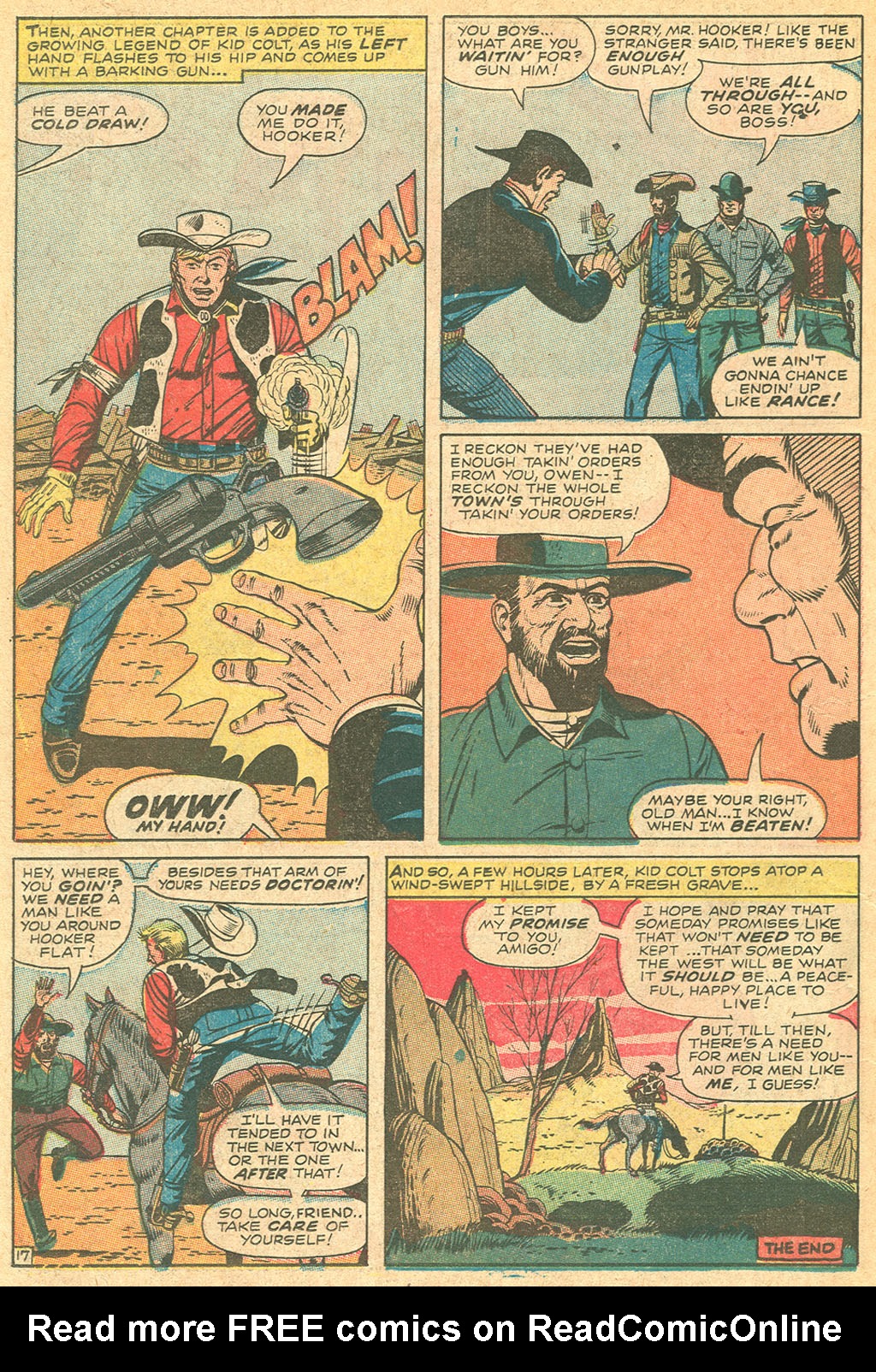 Read online Kid Colt Outlaw comic -  Issue #134 - 22