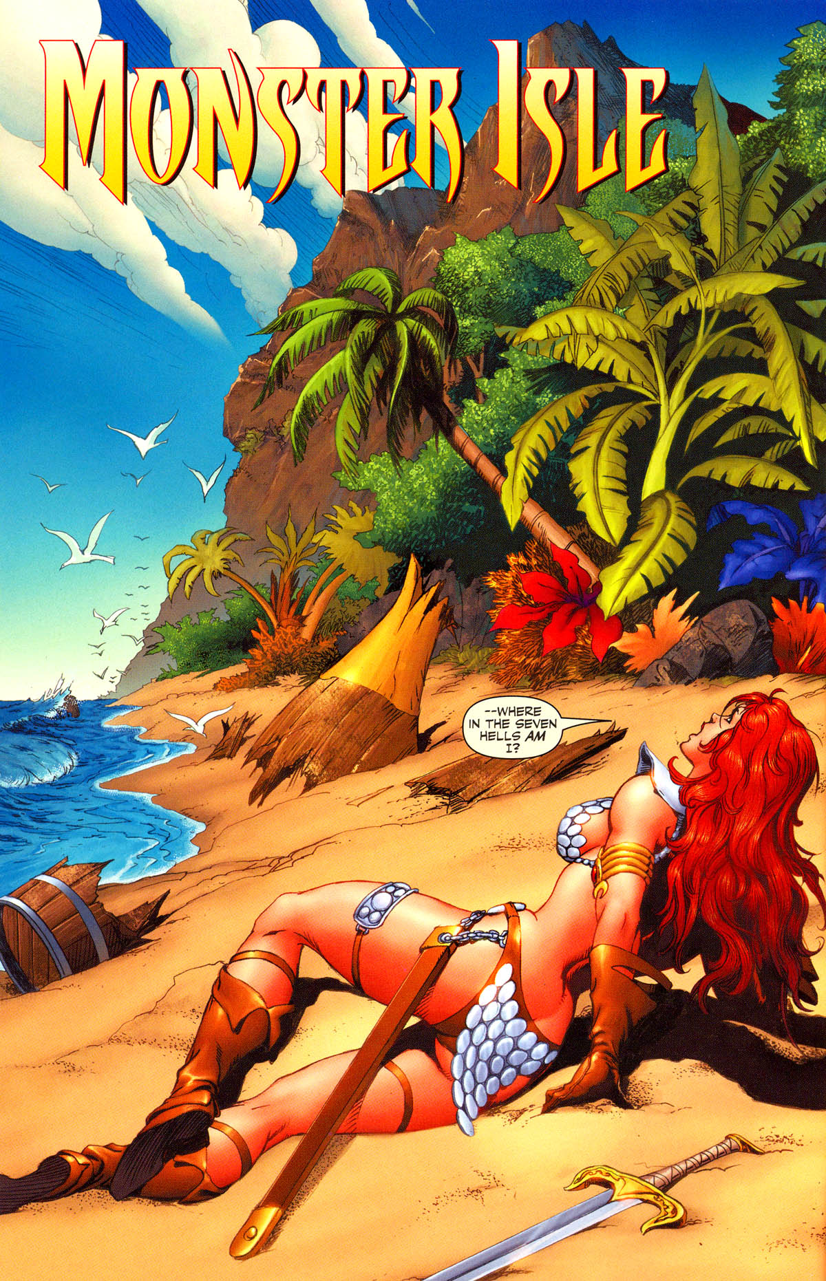 Read online Red Sonja: Monster Isle comic -  Issue # Full - 4