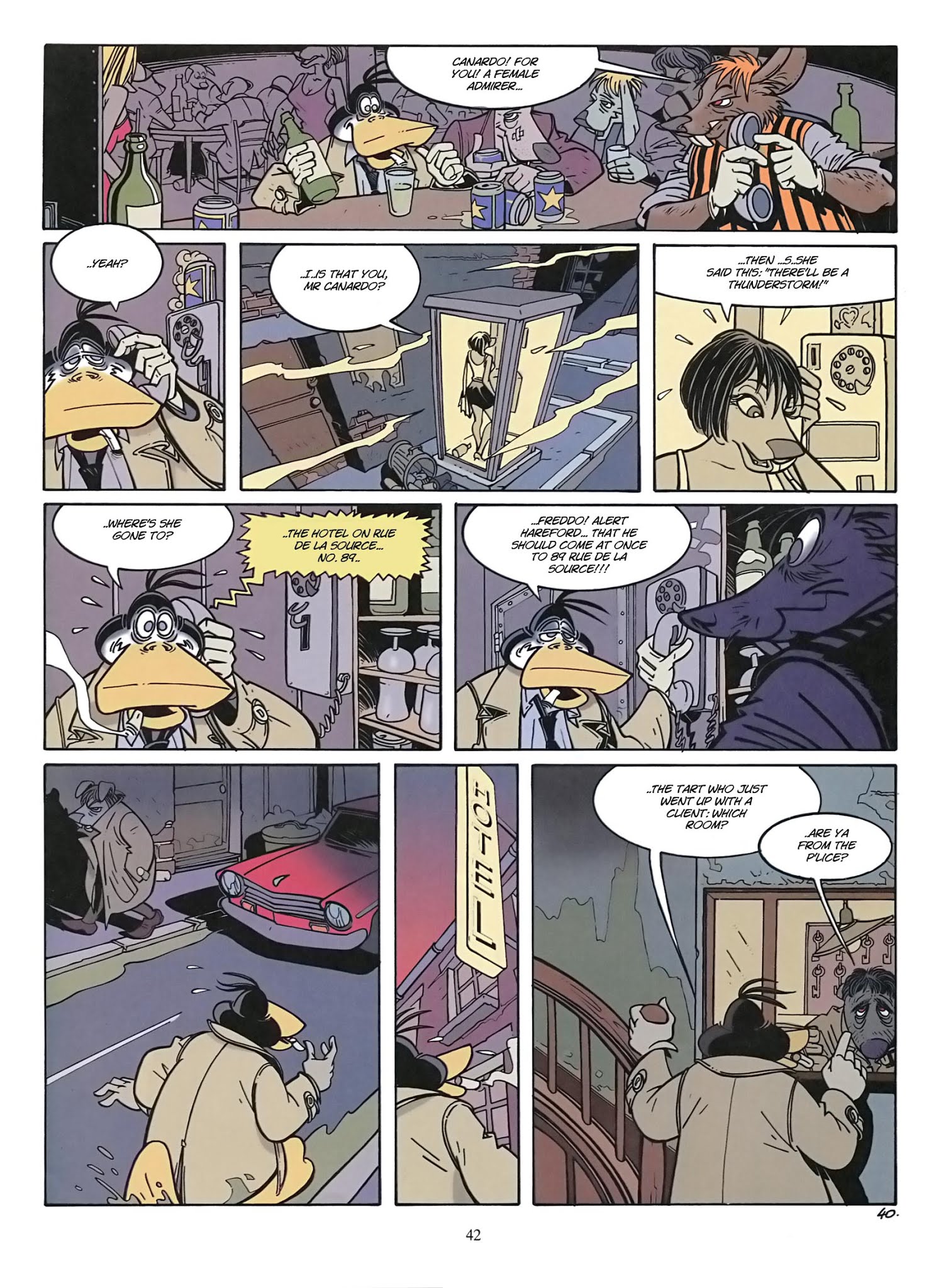 Read online Une enquête de l'inspecteur Canardo comic -  Issue #9 - 43