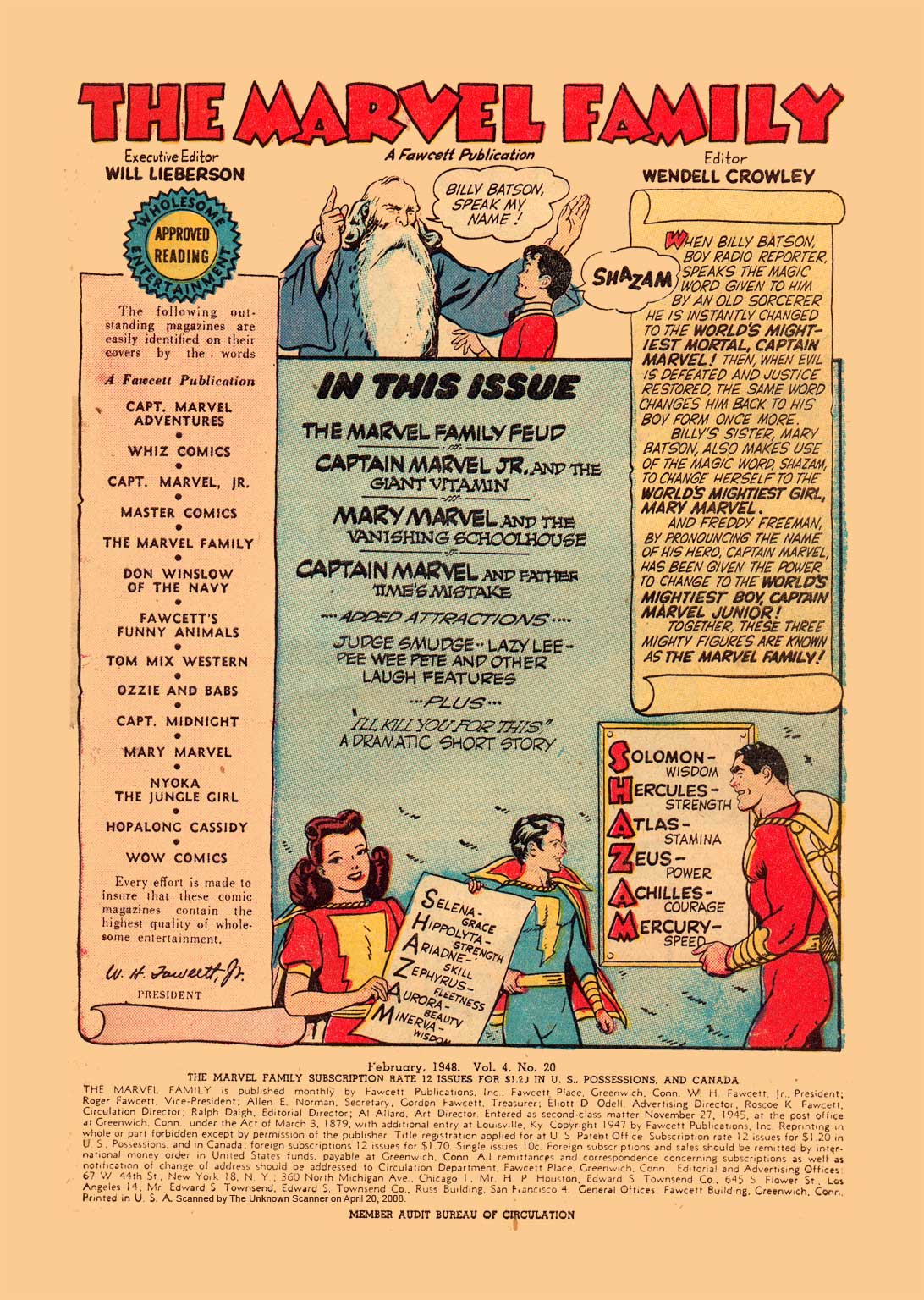 Read online The Marvel Family comic -  Issue #20 - 3
