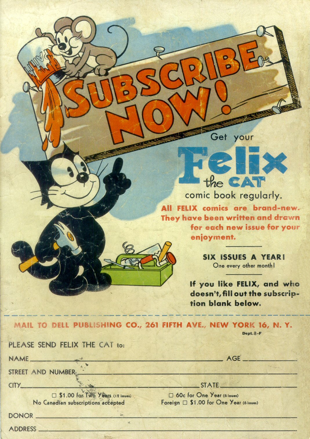 Read online Felix the Cat (1948) comic -  Issue #4 - 52
