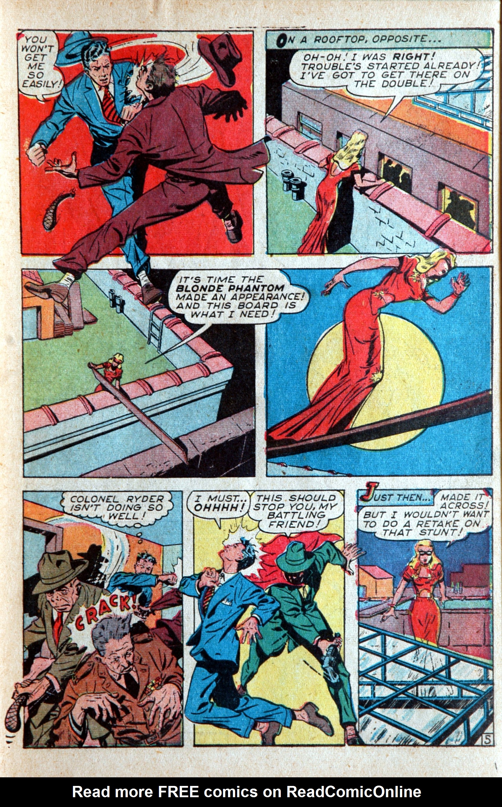 Read online Blonde Phantom Comics comic -  Issue #12 - 7