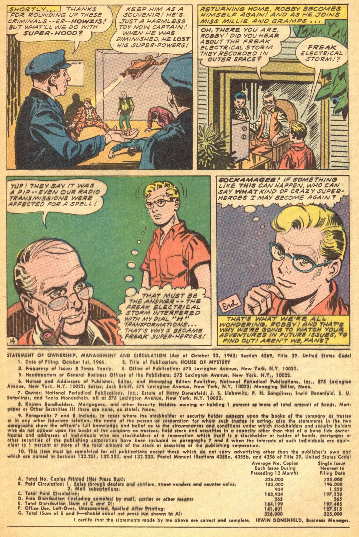 Read online House of Mystery (1951) comic -  Issue #165 - 20