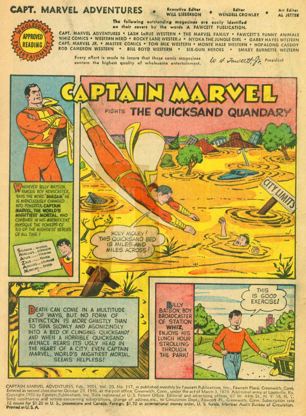 Read online Captain Marvel Adventures comic -  Issue #117 - 3