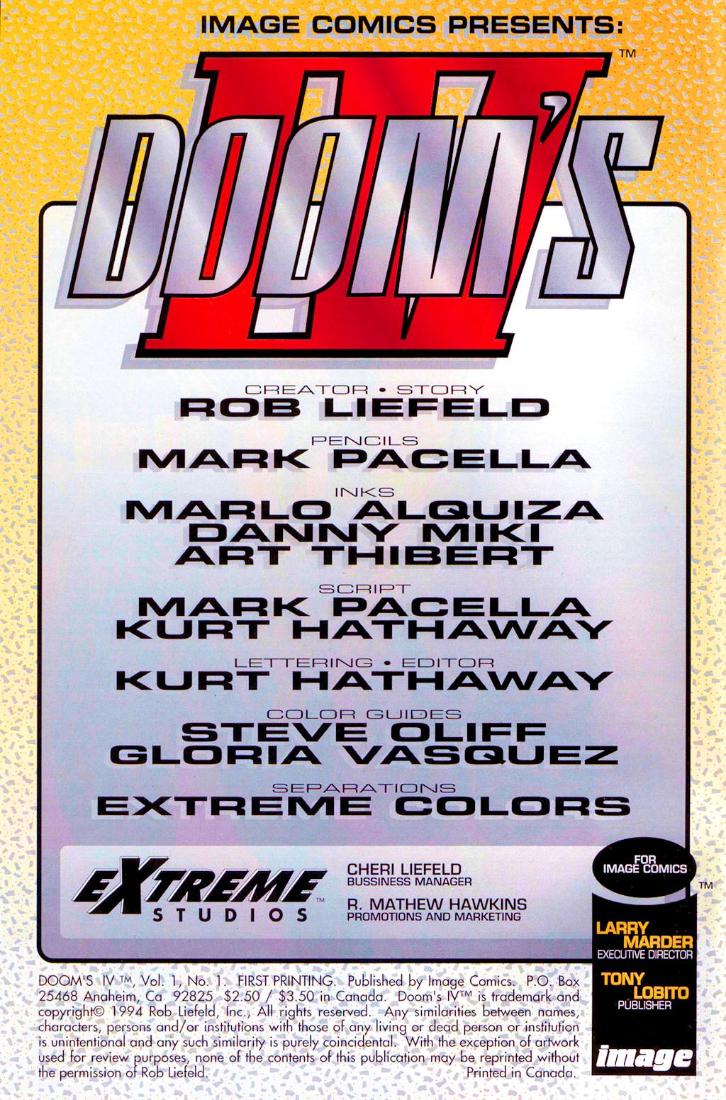 Read online Doom's IV comic -  Issue #1 - 4