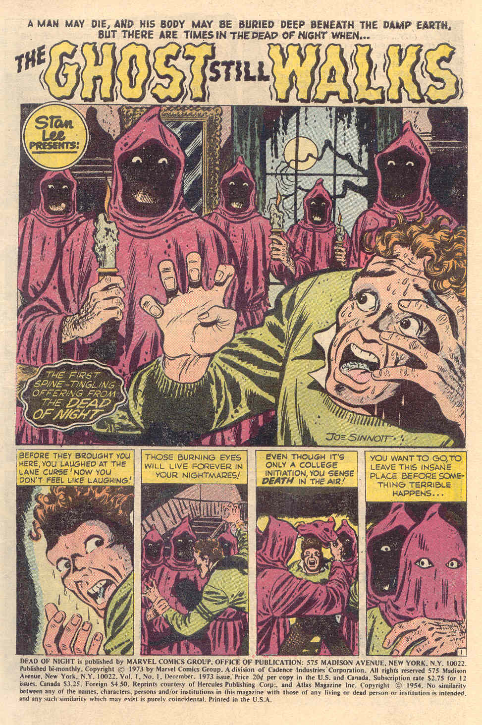 Read online Dead of Night comic -  Issue #1 - 2