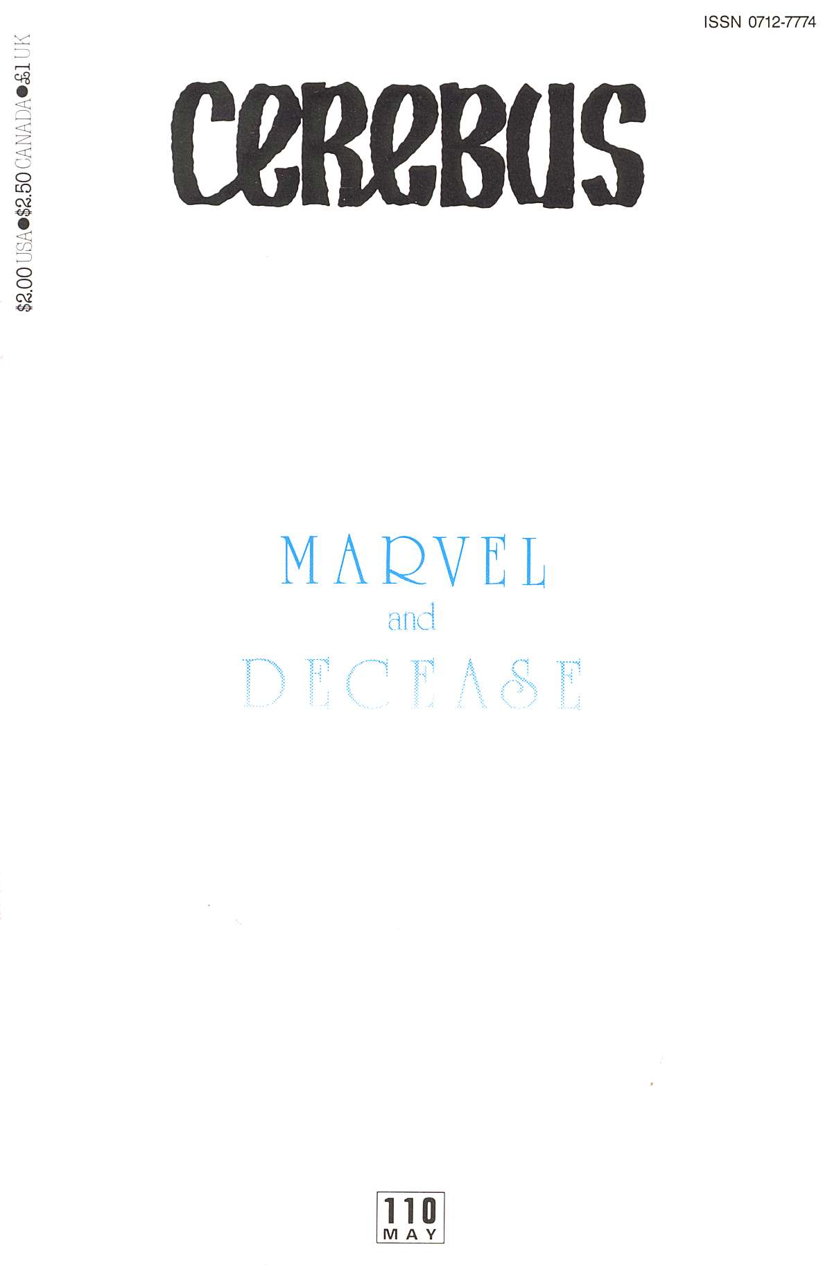 Read online Cerebus comic -  Issue #110 - 1