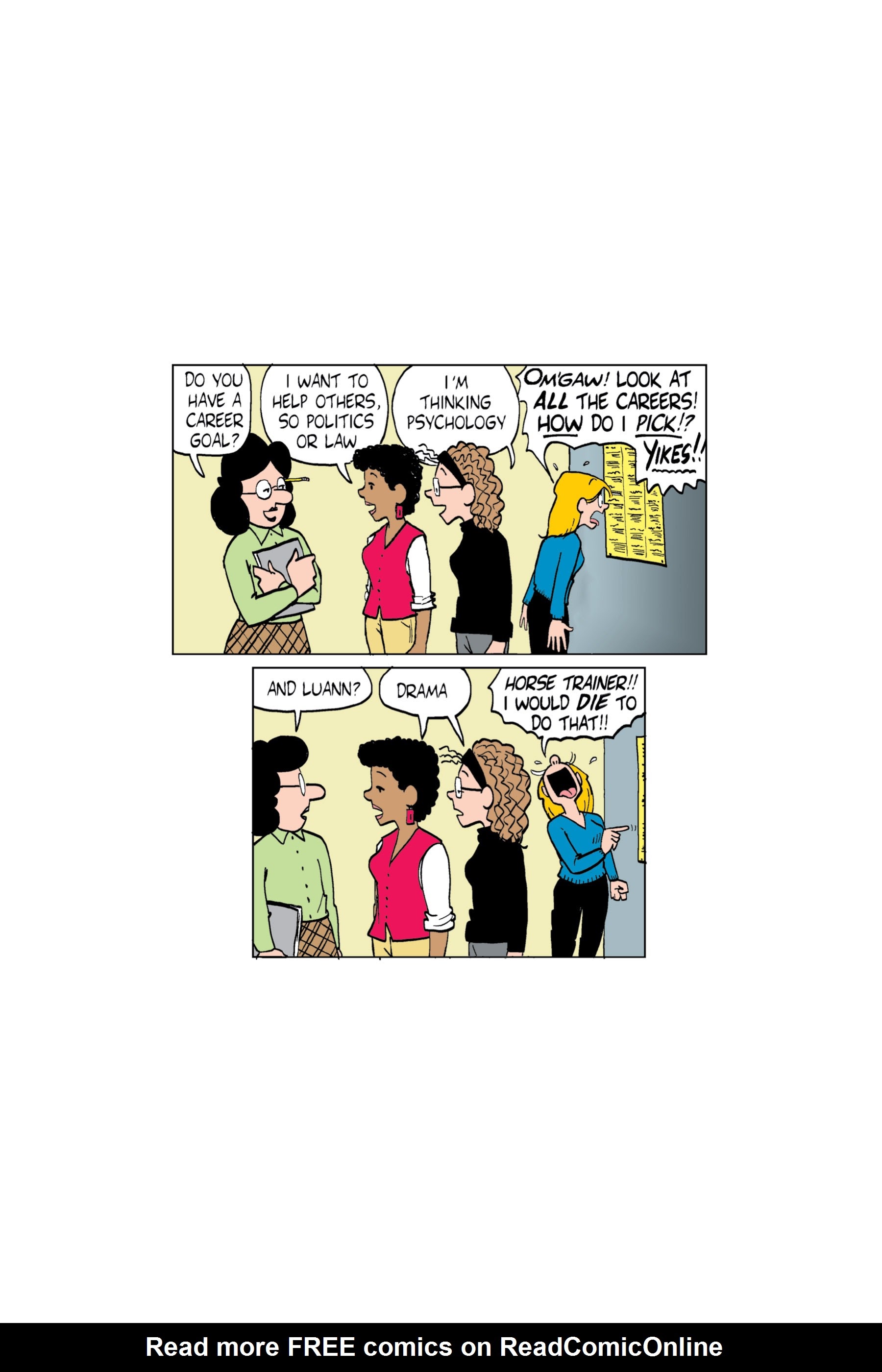 Read online Luann: Stress   Hormones = High School comic -  Issue # TPB - 88