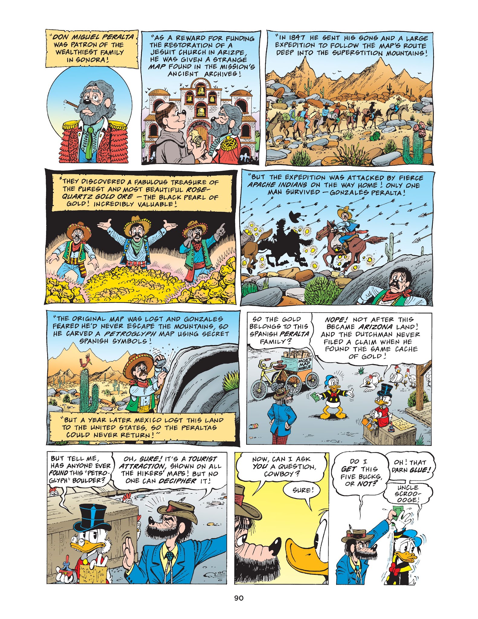 Read online Walt Disney Uncle Scrooge and Donald Duck: The Don Rosa Library comic -  Issue # TPB 8 (Part 1) - 91