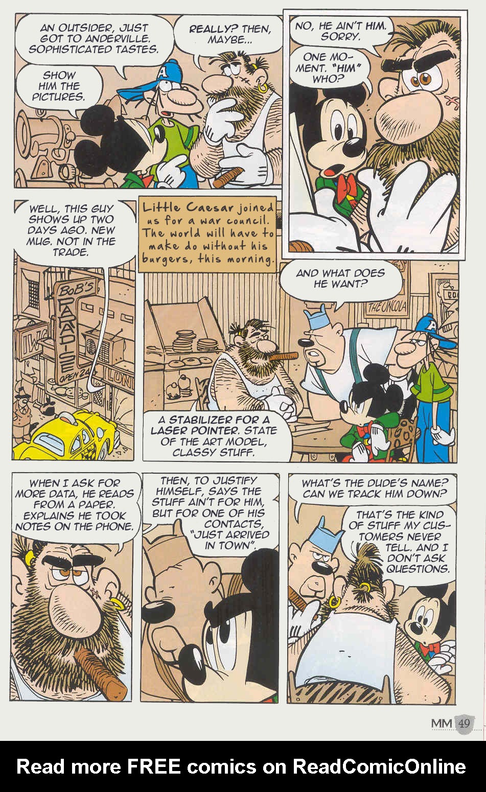 Read online Mickey Mouse Mystery Magazine comic -  Issue #0 - 49