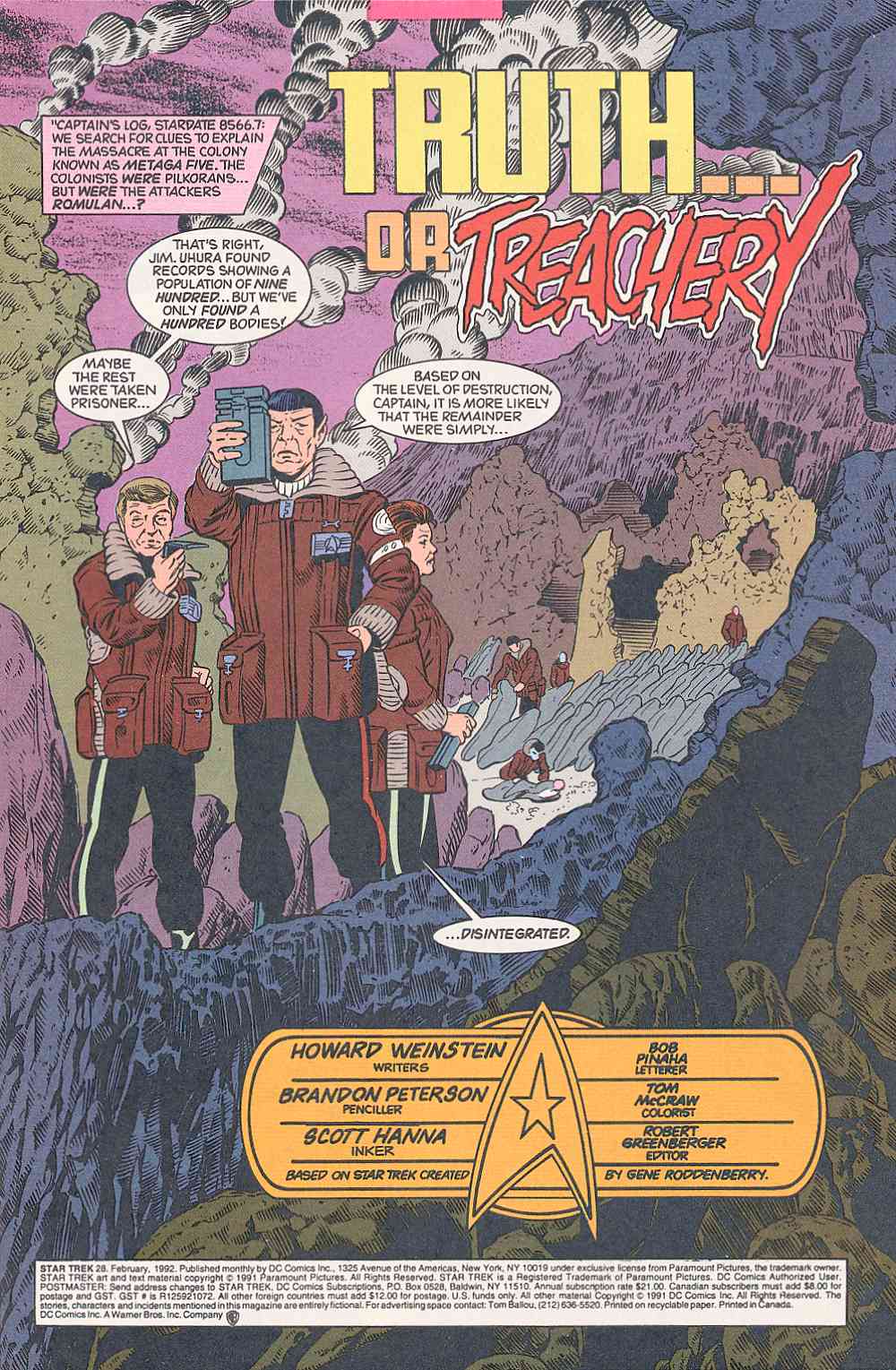 Read online Star Trek (1989) comic -  Issue #28 - 3