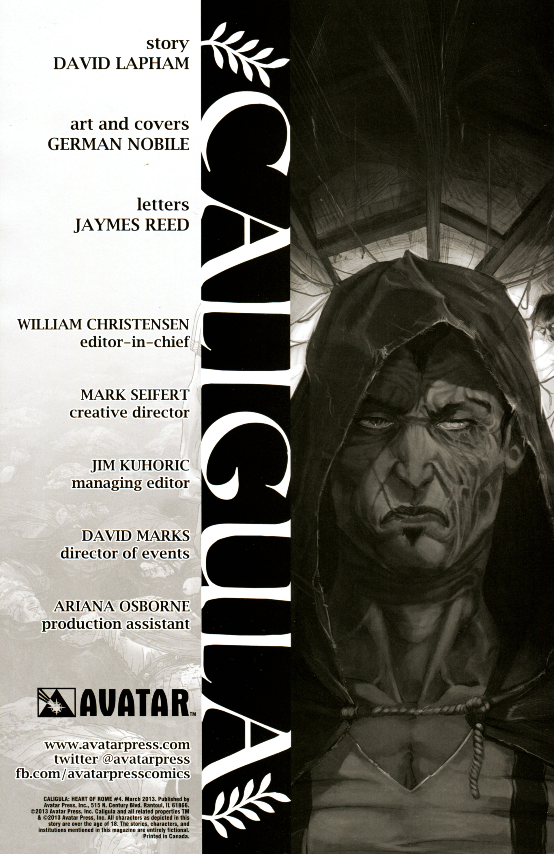 Read online Caligula: Heart of Rome comic -  Issue #4 - 2