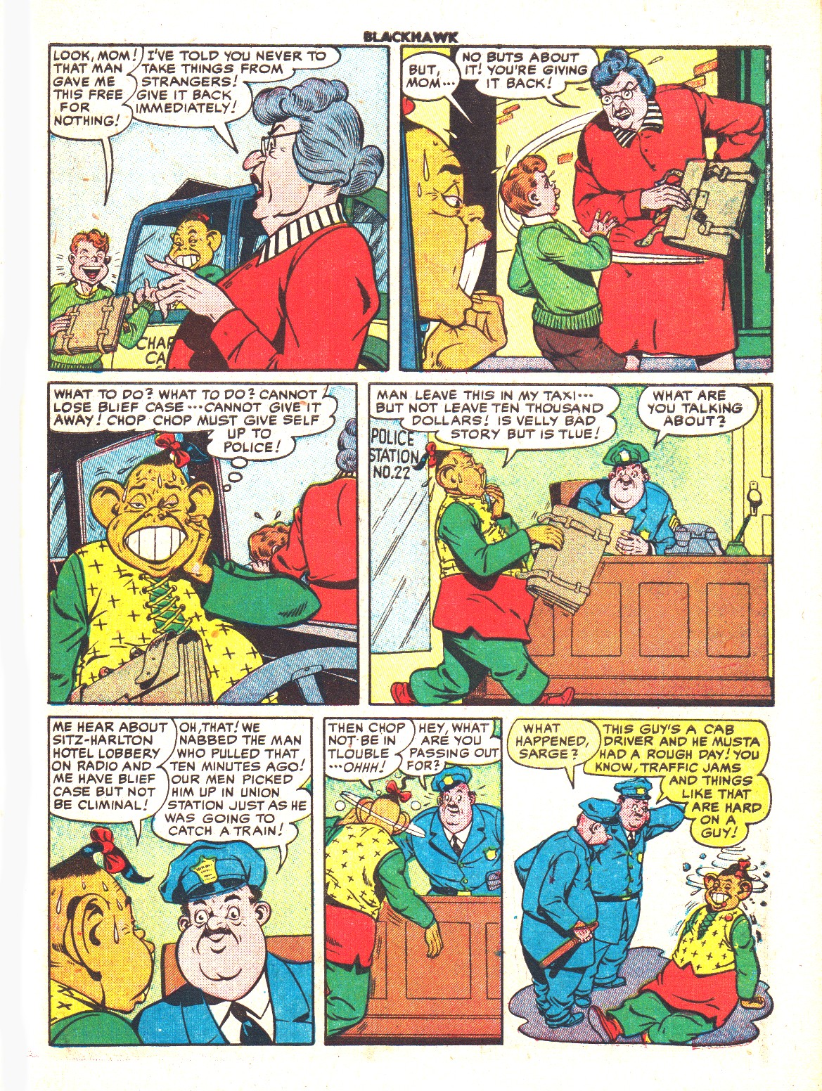 Read online Blackhawk (1957) comic -  Issue #38 - 39