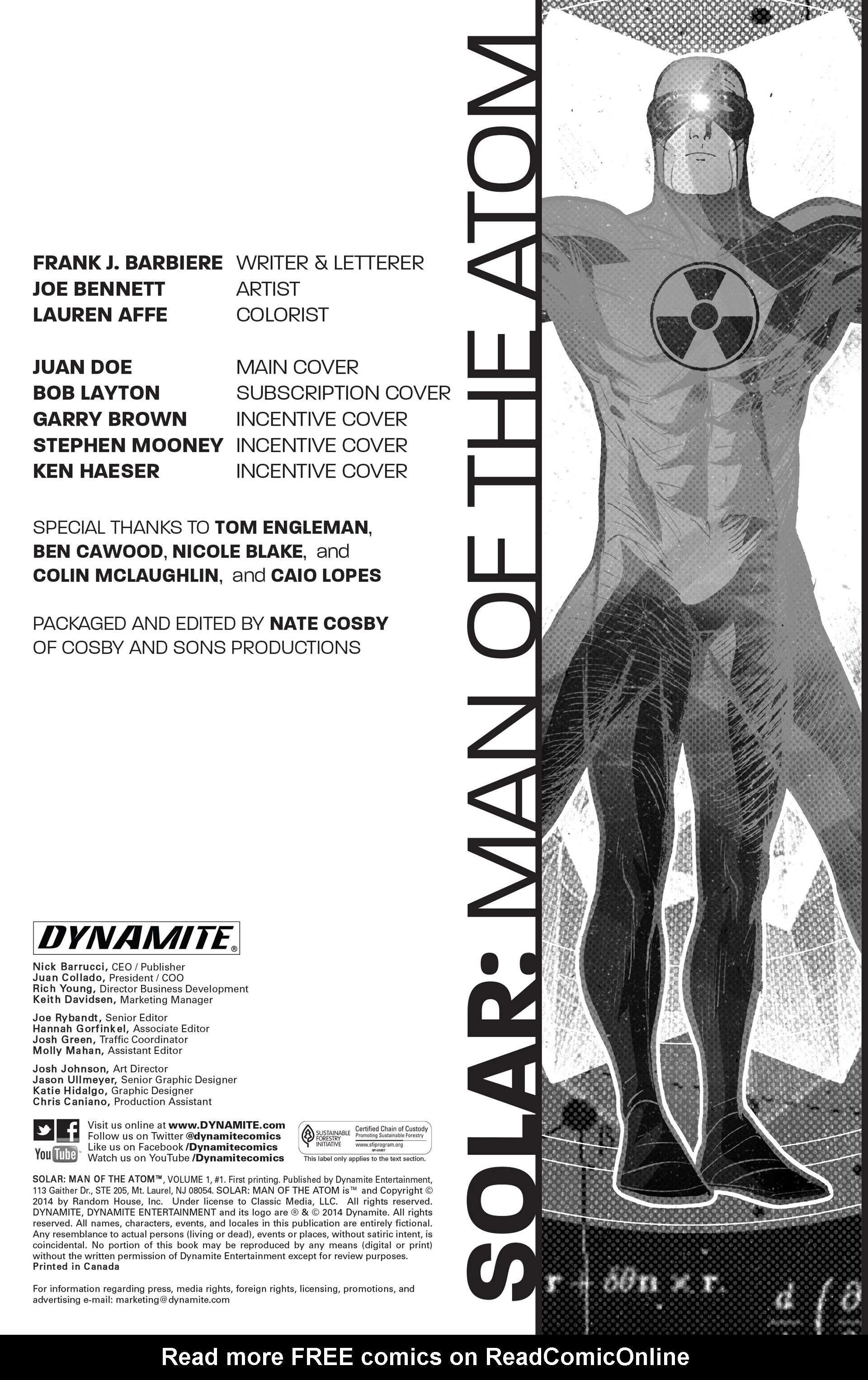 Read online Solar: Man of the Atom (2014) comic -  Issue #1 - 2