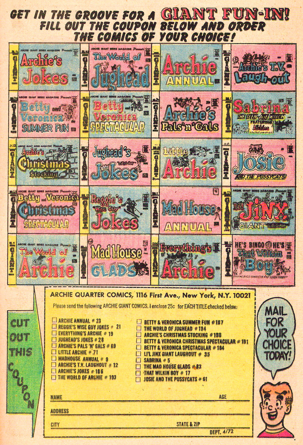 Read online Sabrina The Teenage Witch (1971) comic -  Issue #5 - 37