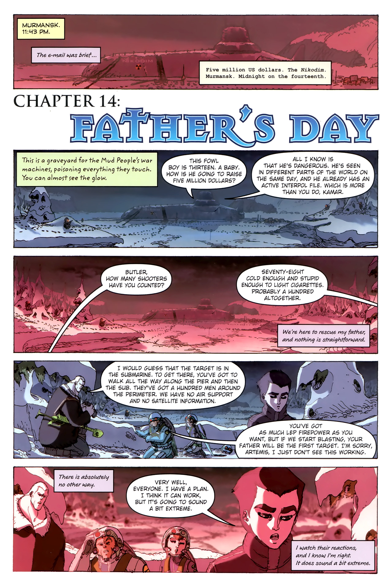 Read online Artemis Fowl: The Arctic Incident comic -  Issue # TPB - 120