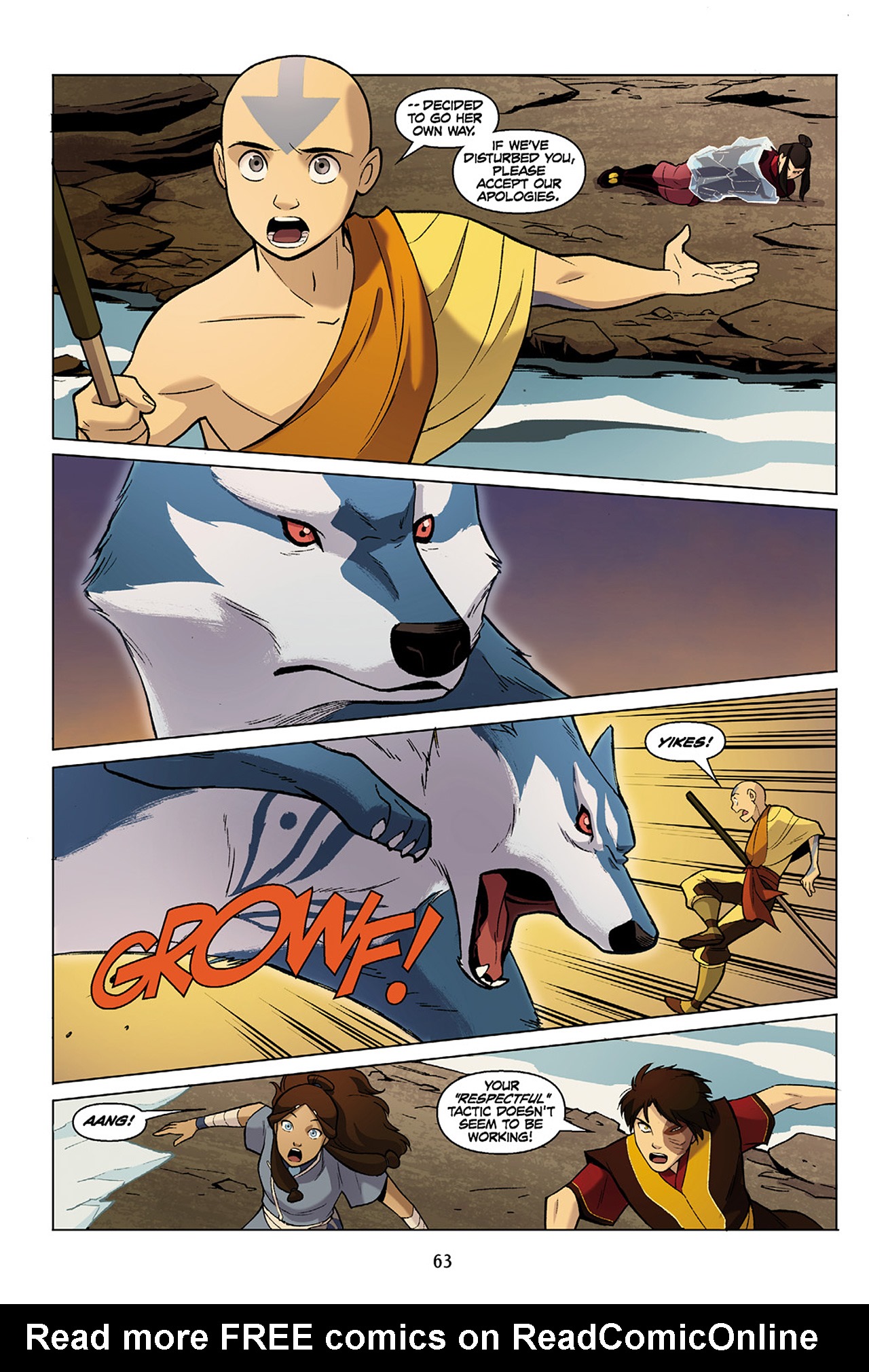 Read online Nickelodeon Avatar: The Last Airbender - The Search comic -  Issue # Part 1 - 64