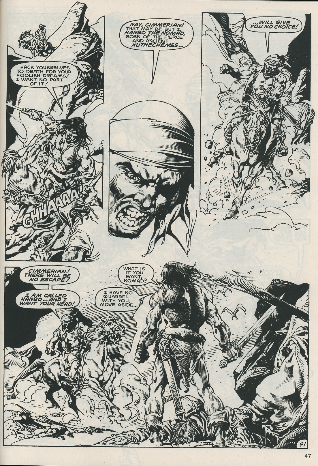 Read online The Savage Sword Of Conan comic -  Issue #121 - 47