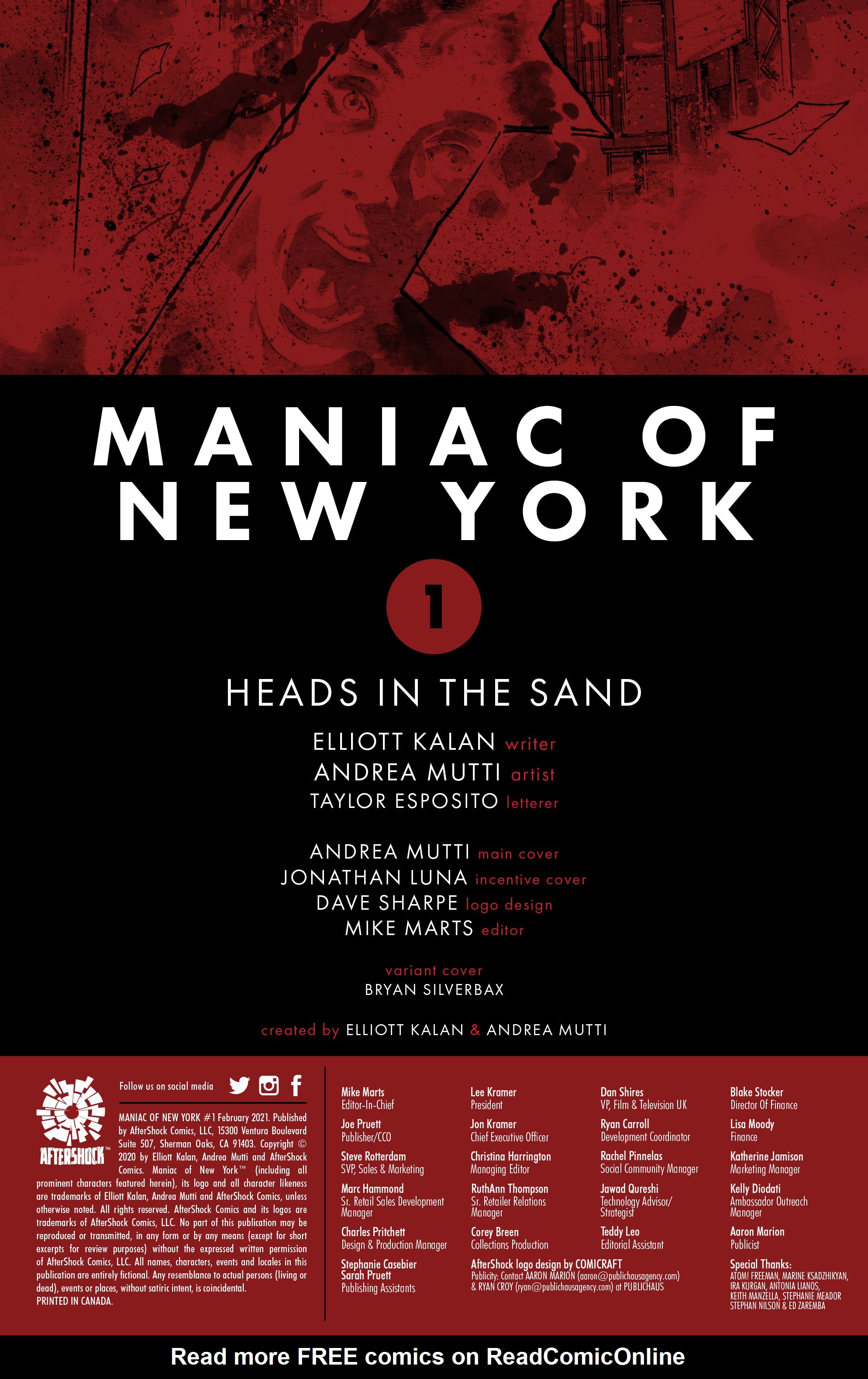 Read online Maniac Of New York comic -  Issue #1 - 2