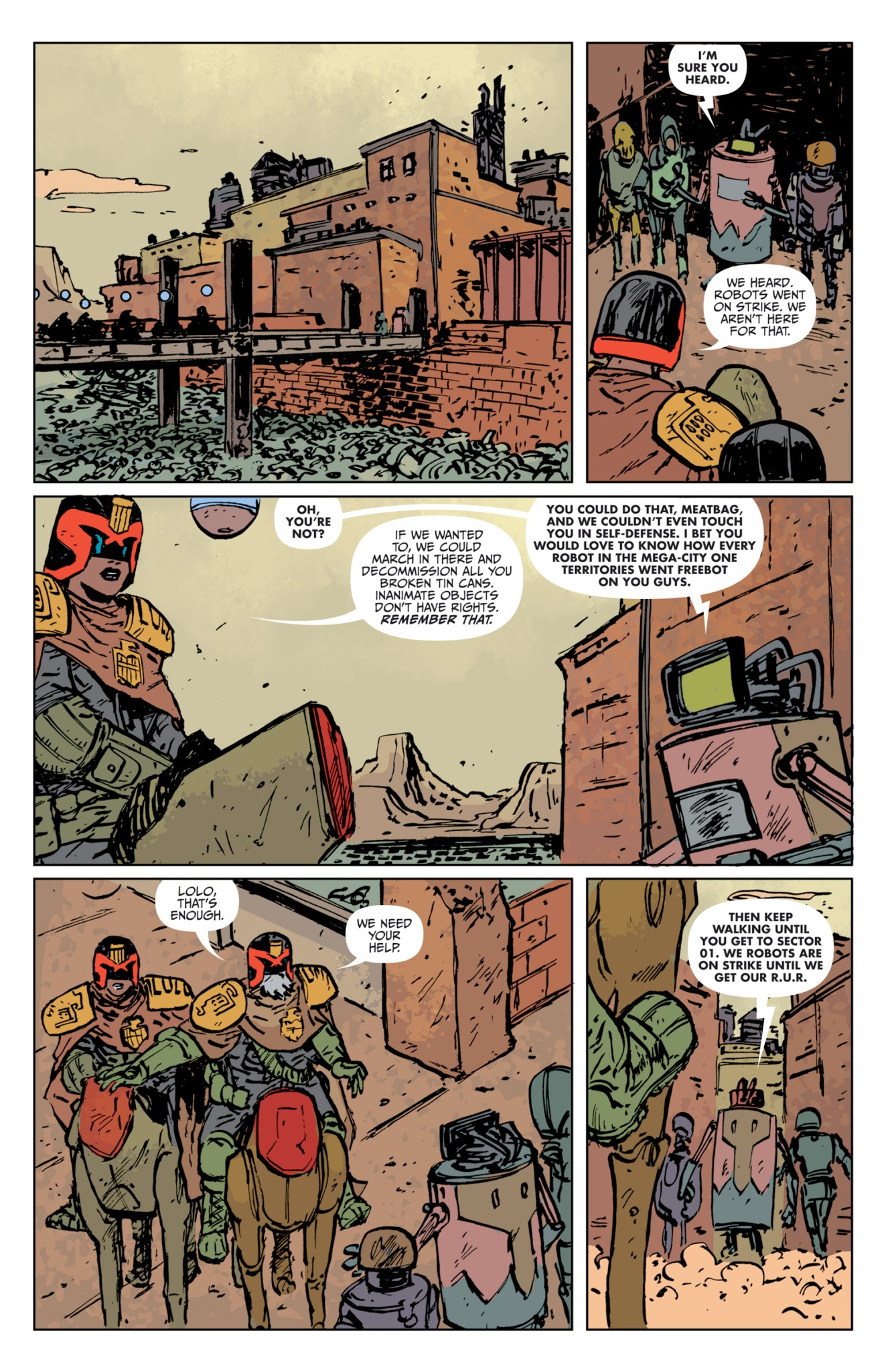Read online Judge Dredd: The Blessed Earth comic -  Issue #4 - 6