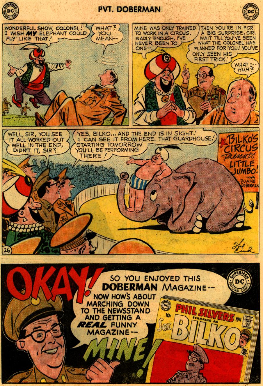 Read online Sgt. Bilko's Pvt. Doberman comic -  Issue #9 - 32
