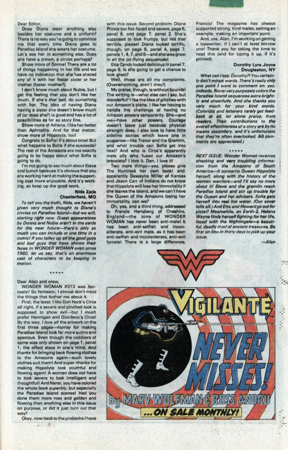 Read online Wonder Woman (1942) comic -  Issue #316 - 25