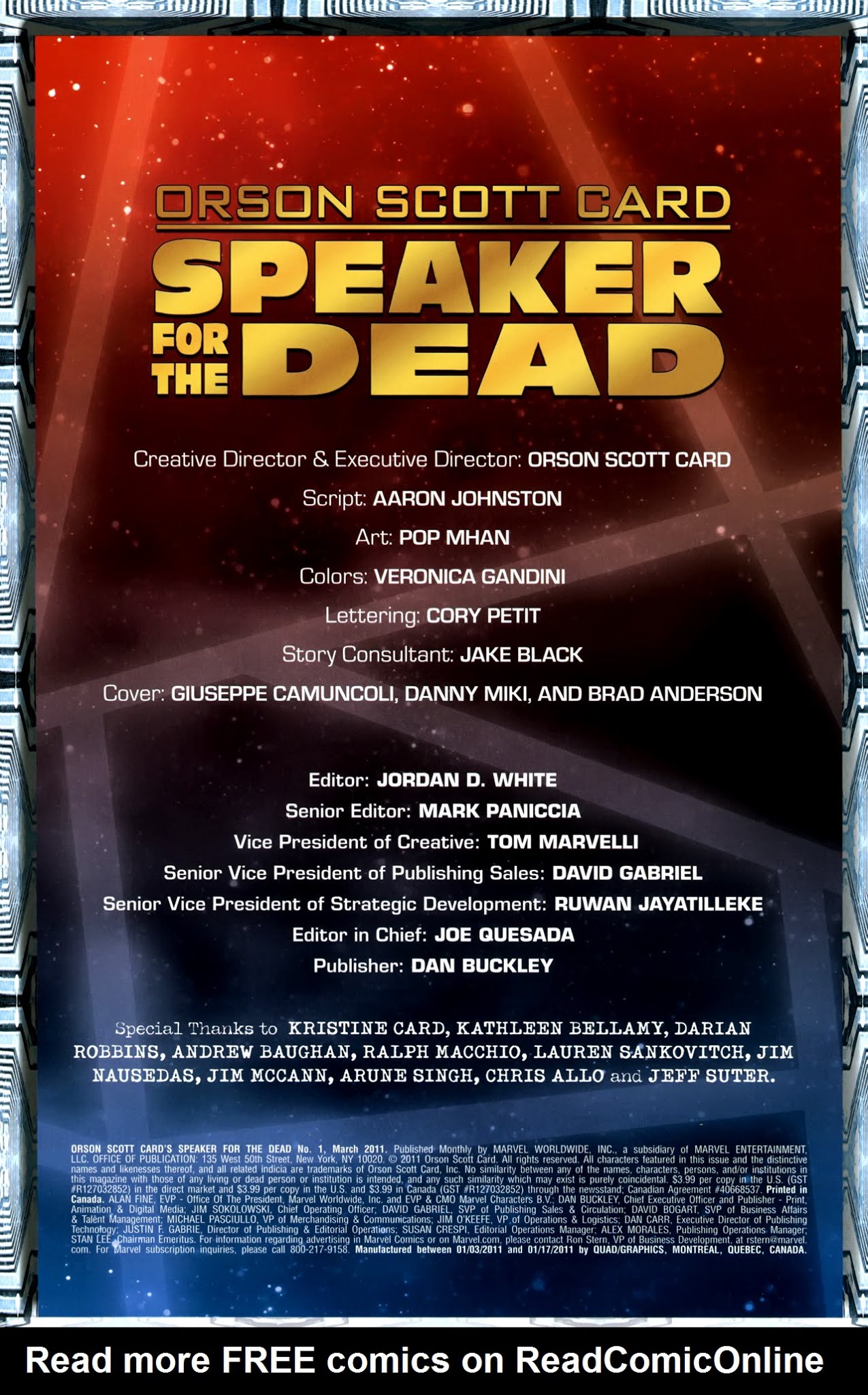 Read online Orson Scott Card's Speaker for the Dead comic -  Issue #1 - 2