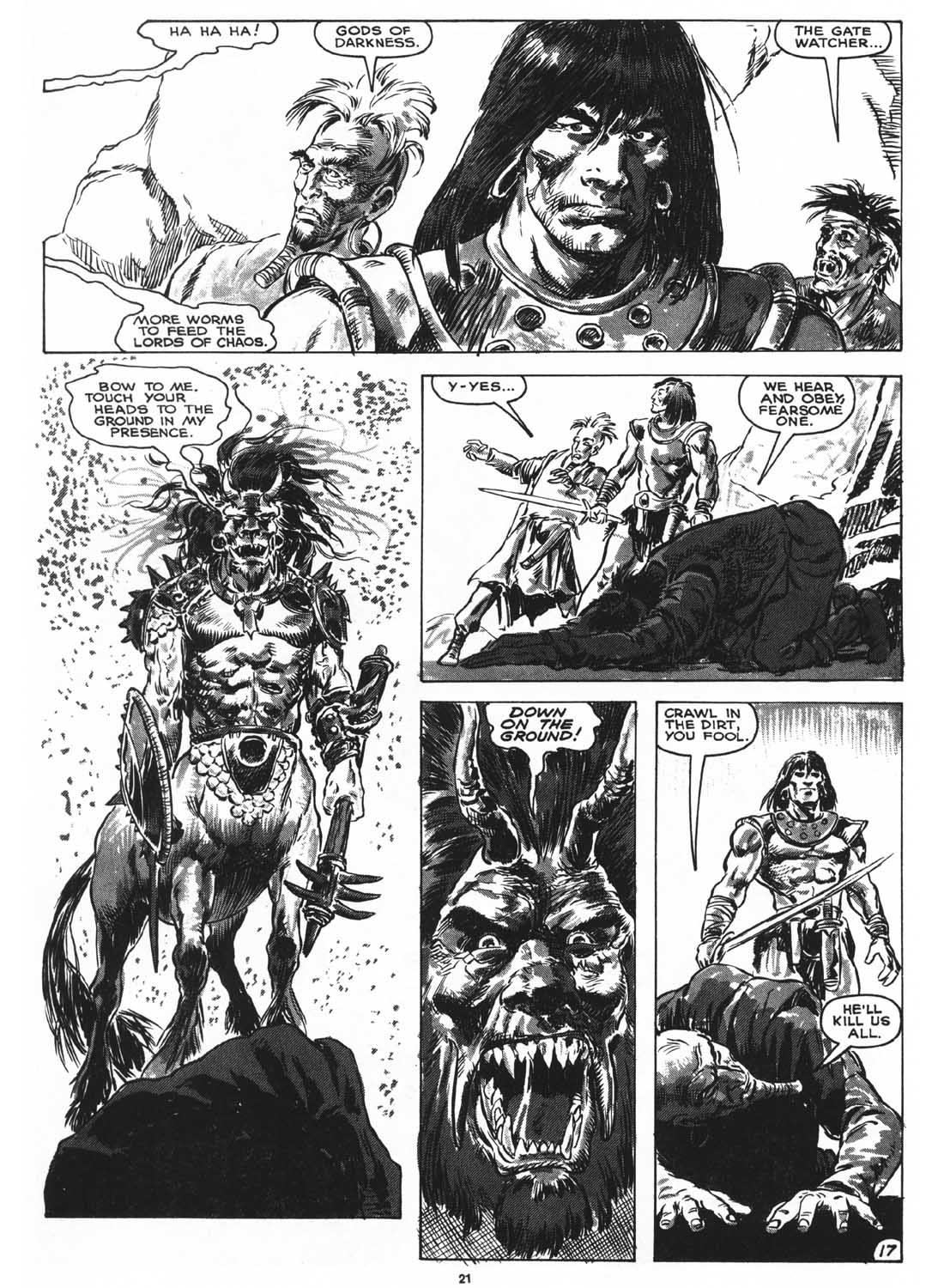 Read online The Savage Sword Of Conan comic -  Issue #161 - 23
