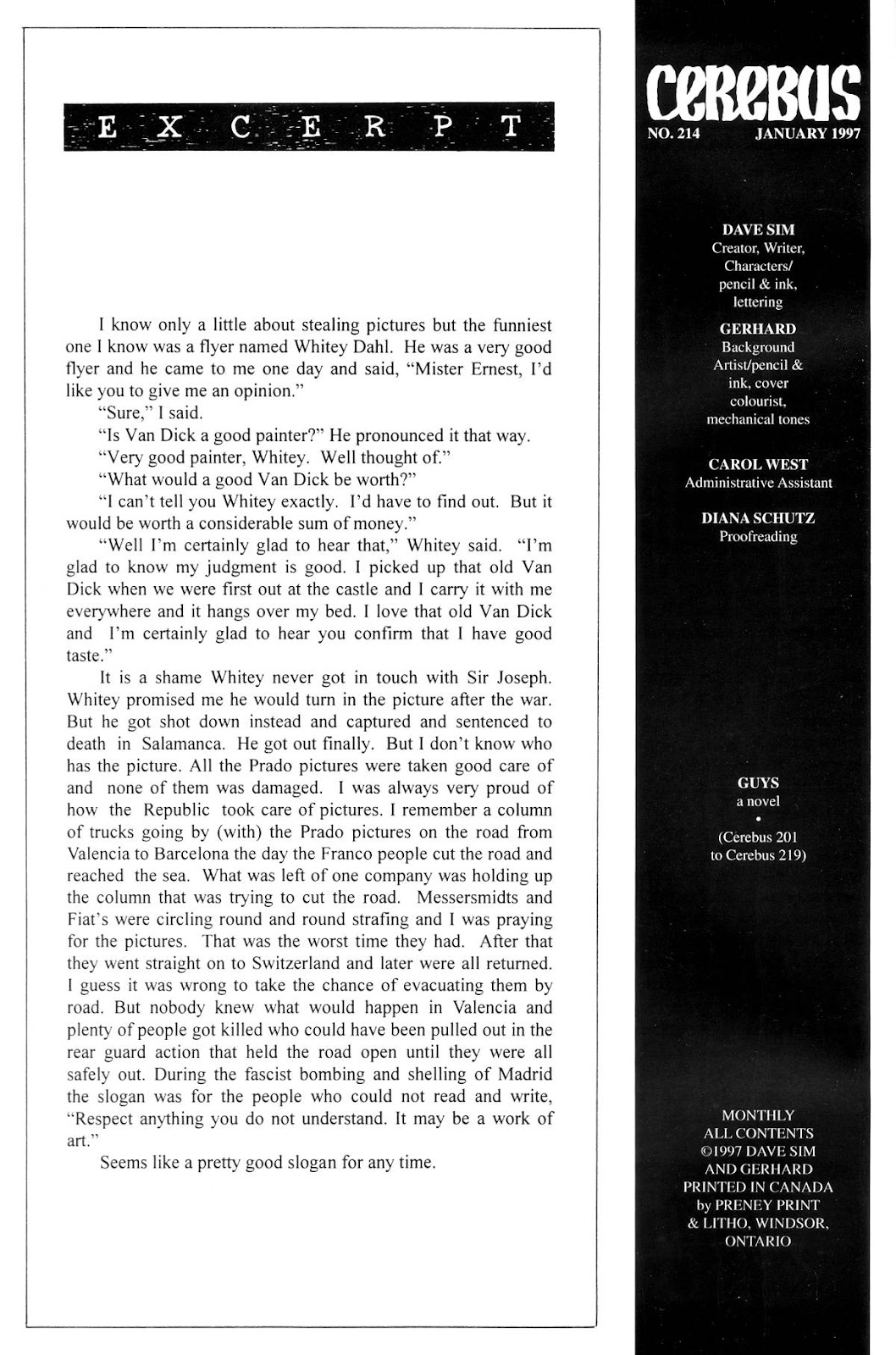 Cerebus issue 214 - Page 2