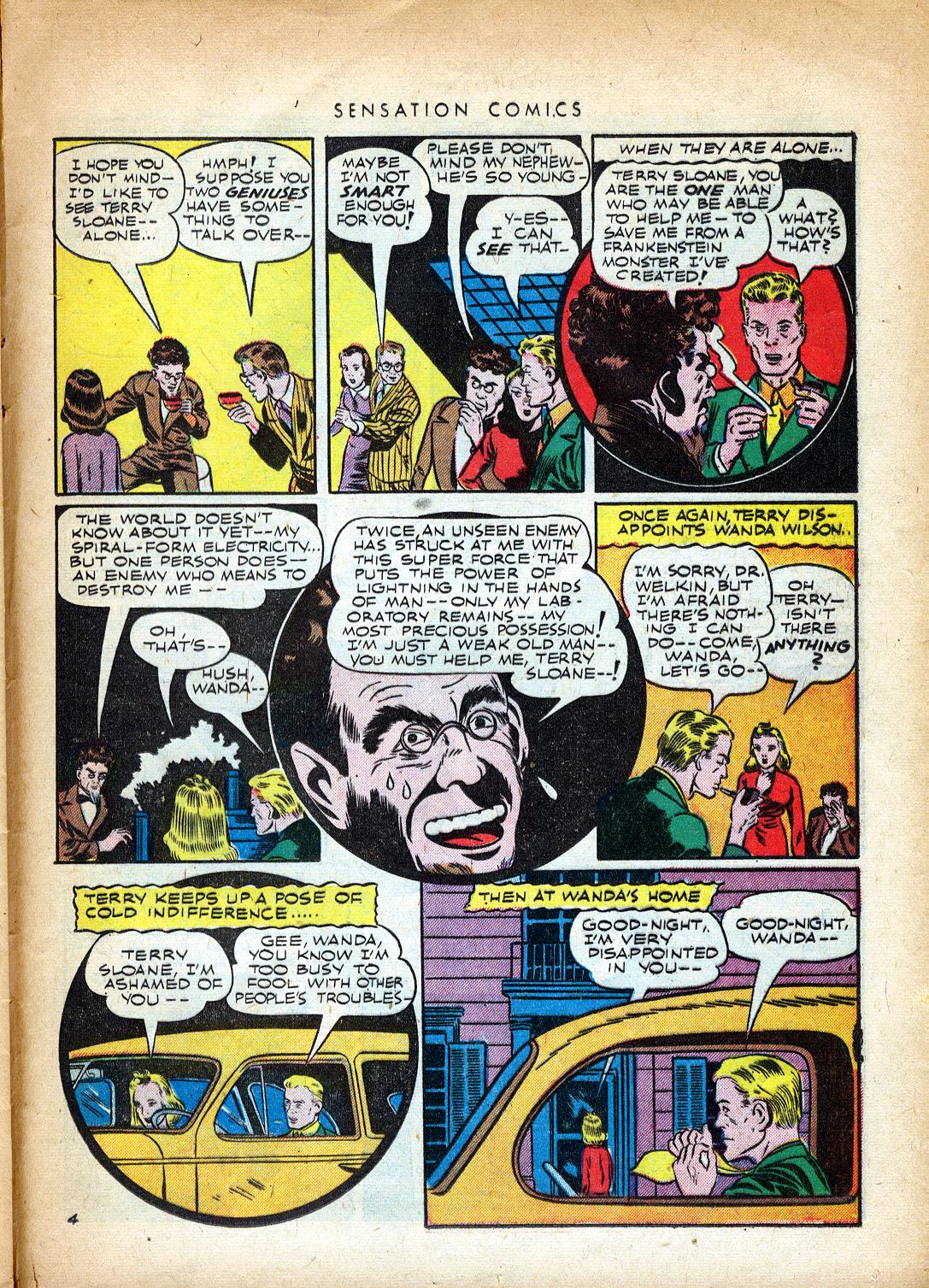 Read online Sensation (Mystery) Comics comic -  Issue #37 - 37